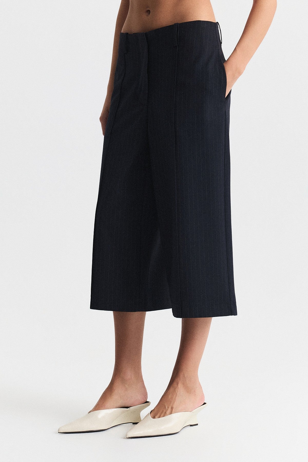 Striped Bermuda Shorts