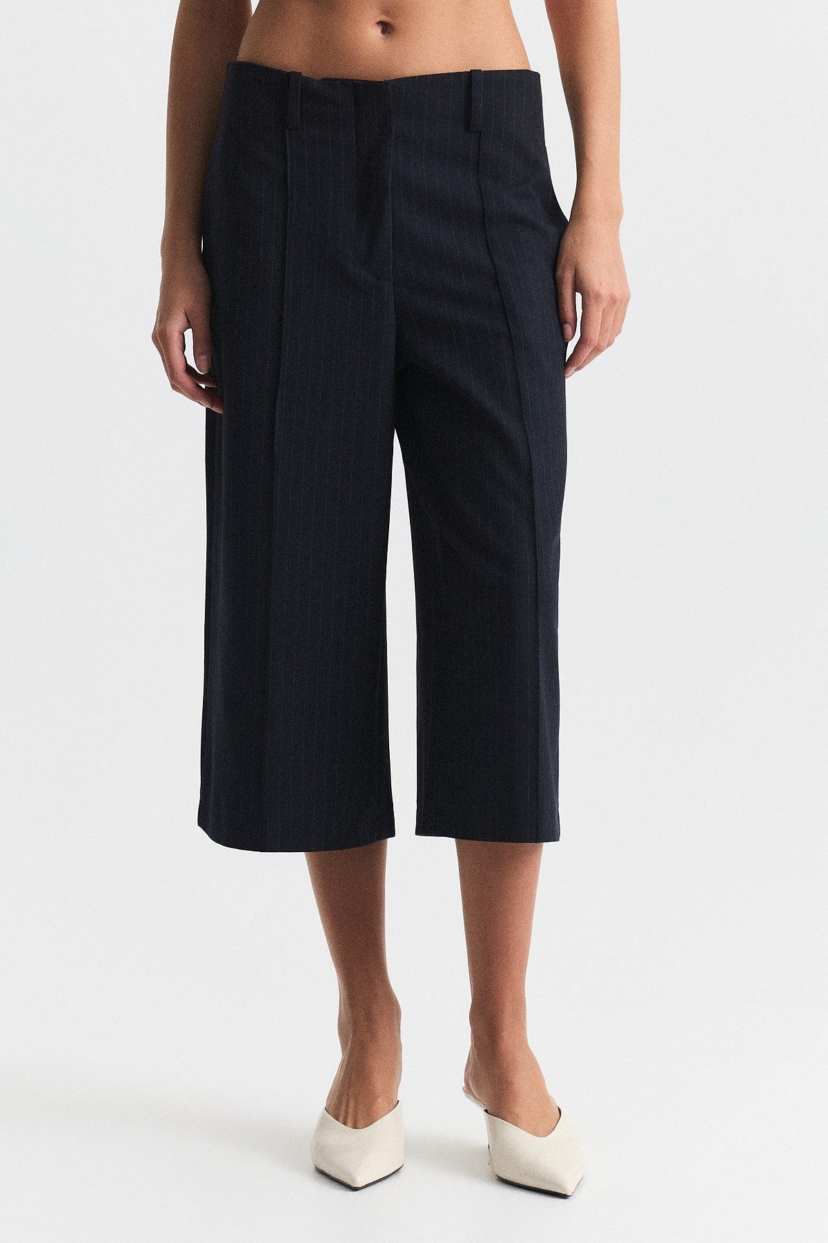 Striped Bermuda Shorts