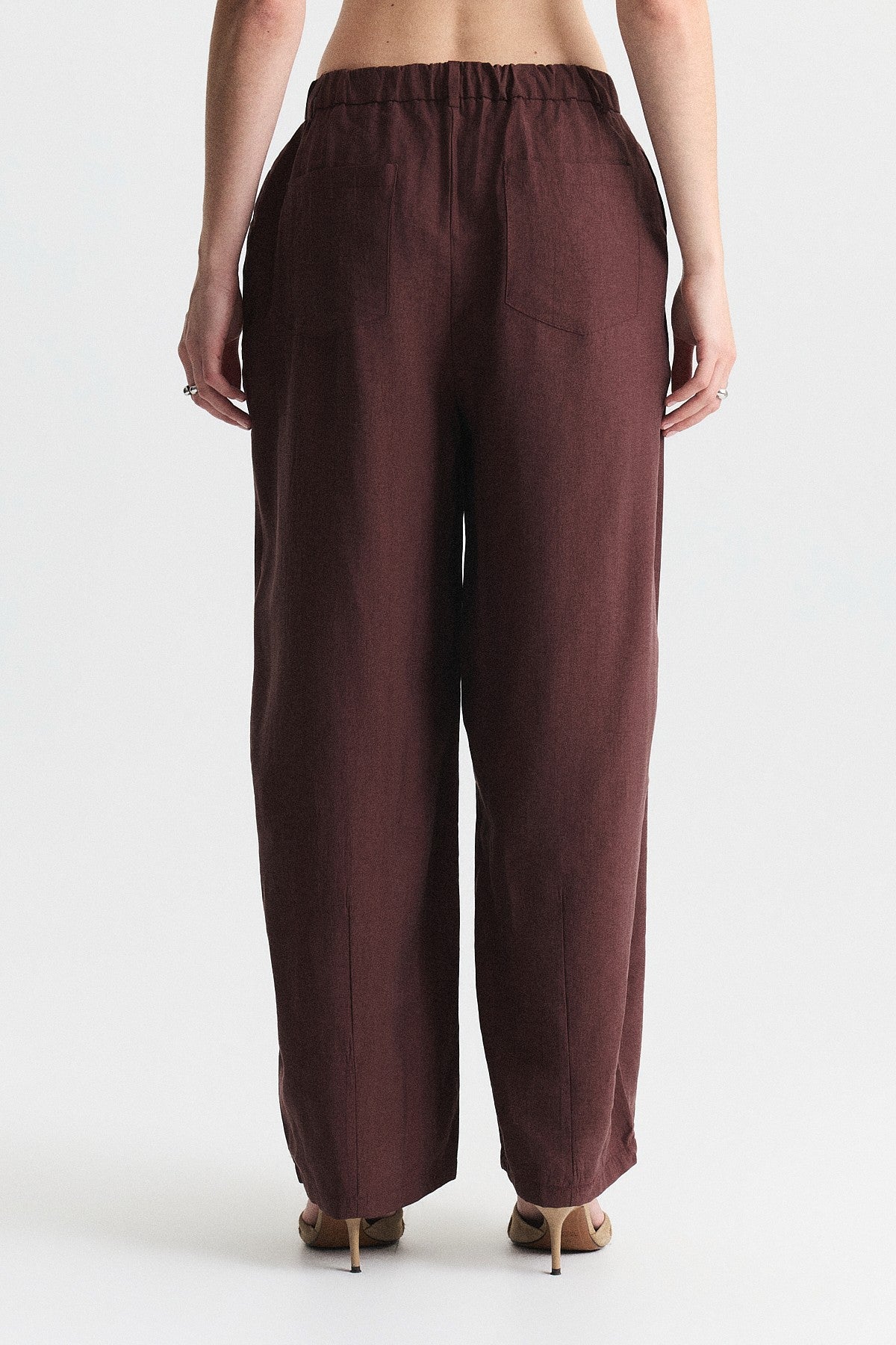 Pleated Barrel Pants