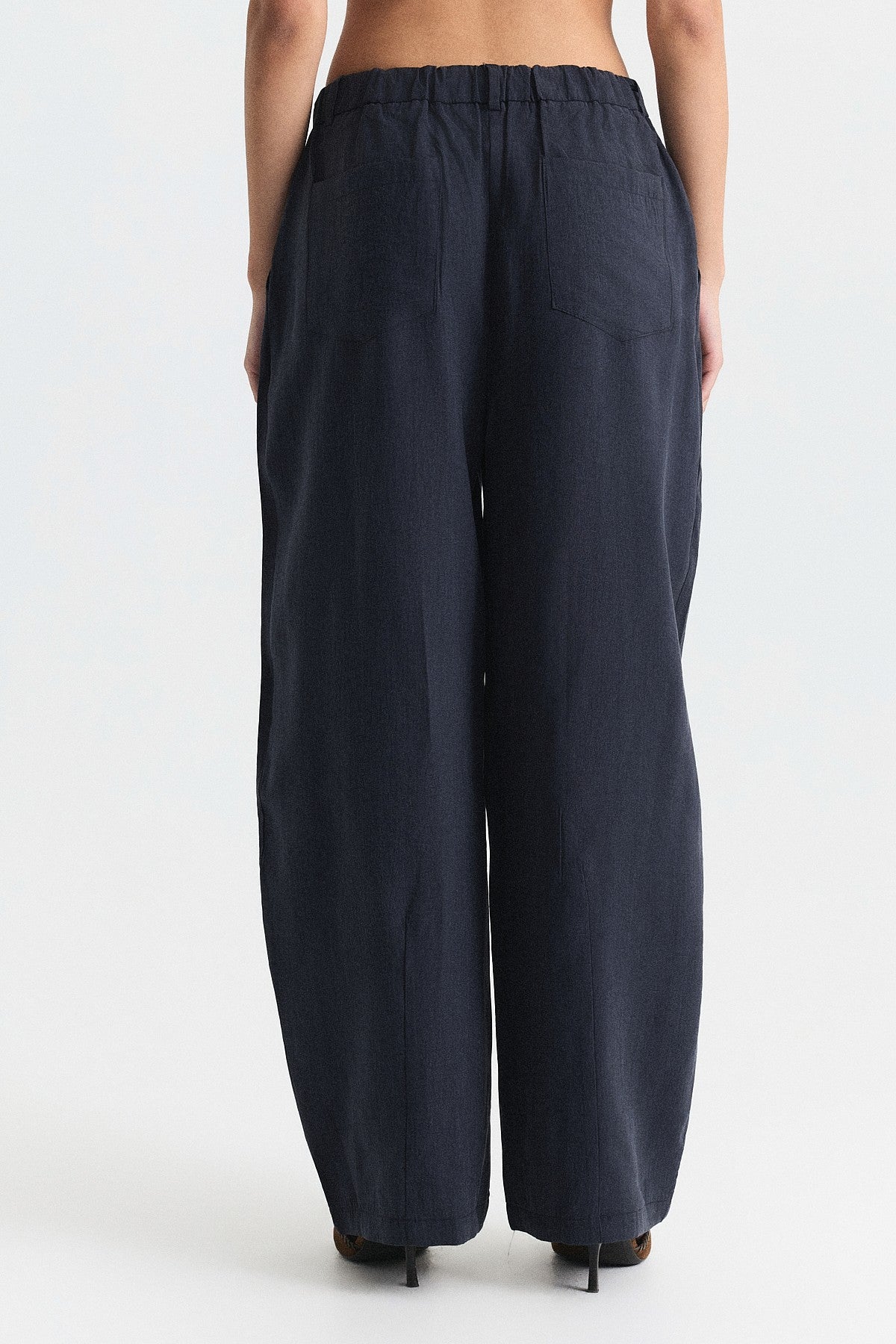 Pleated Barrel Pants