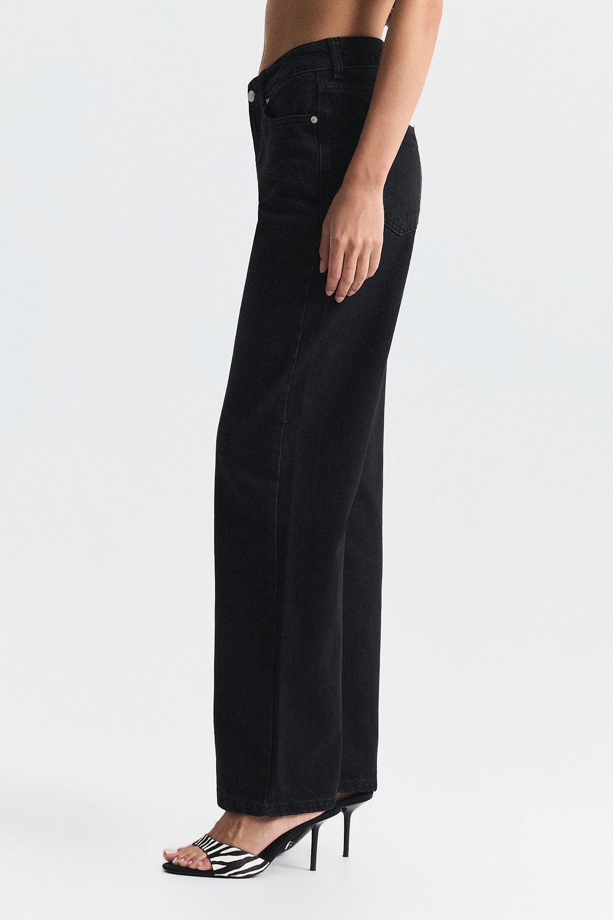 High-Waisted Straight-Fit Jeans