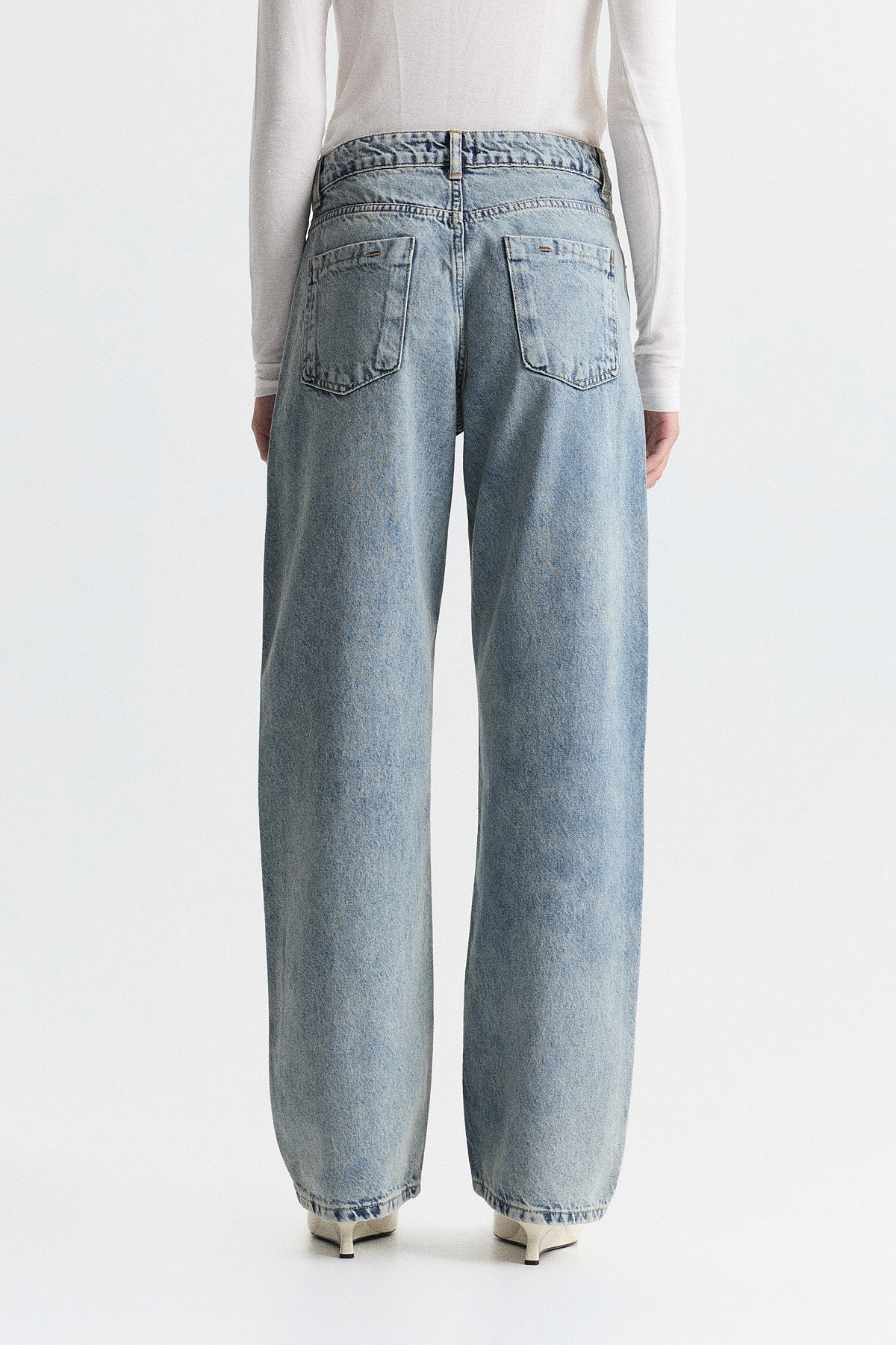 High-Waisted Straight-Fit Jeans