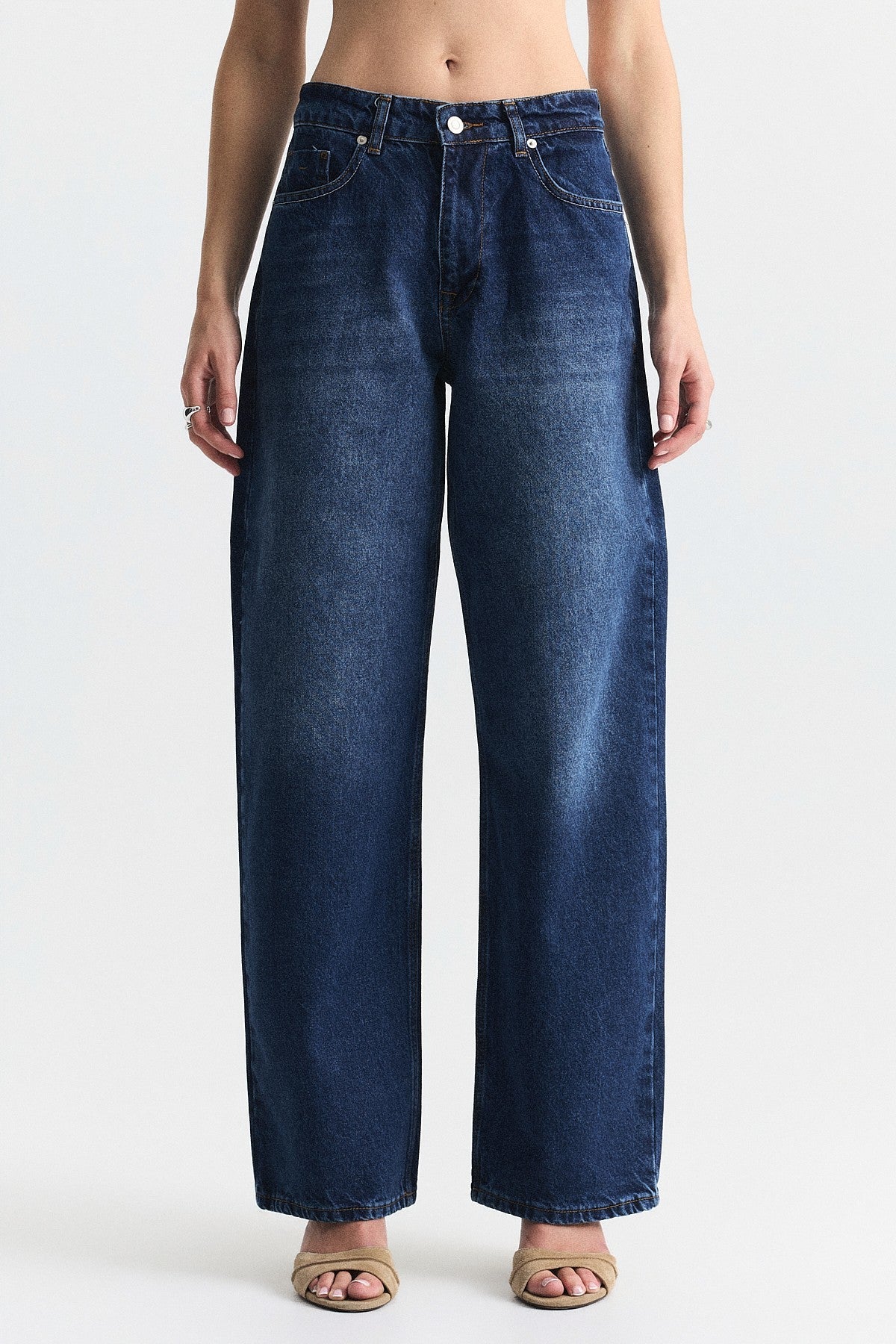 High-Waisted Wide-Leg Jeans