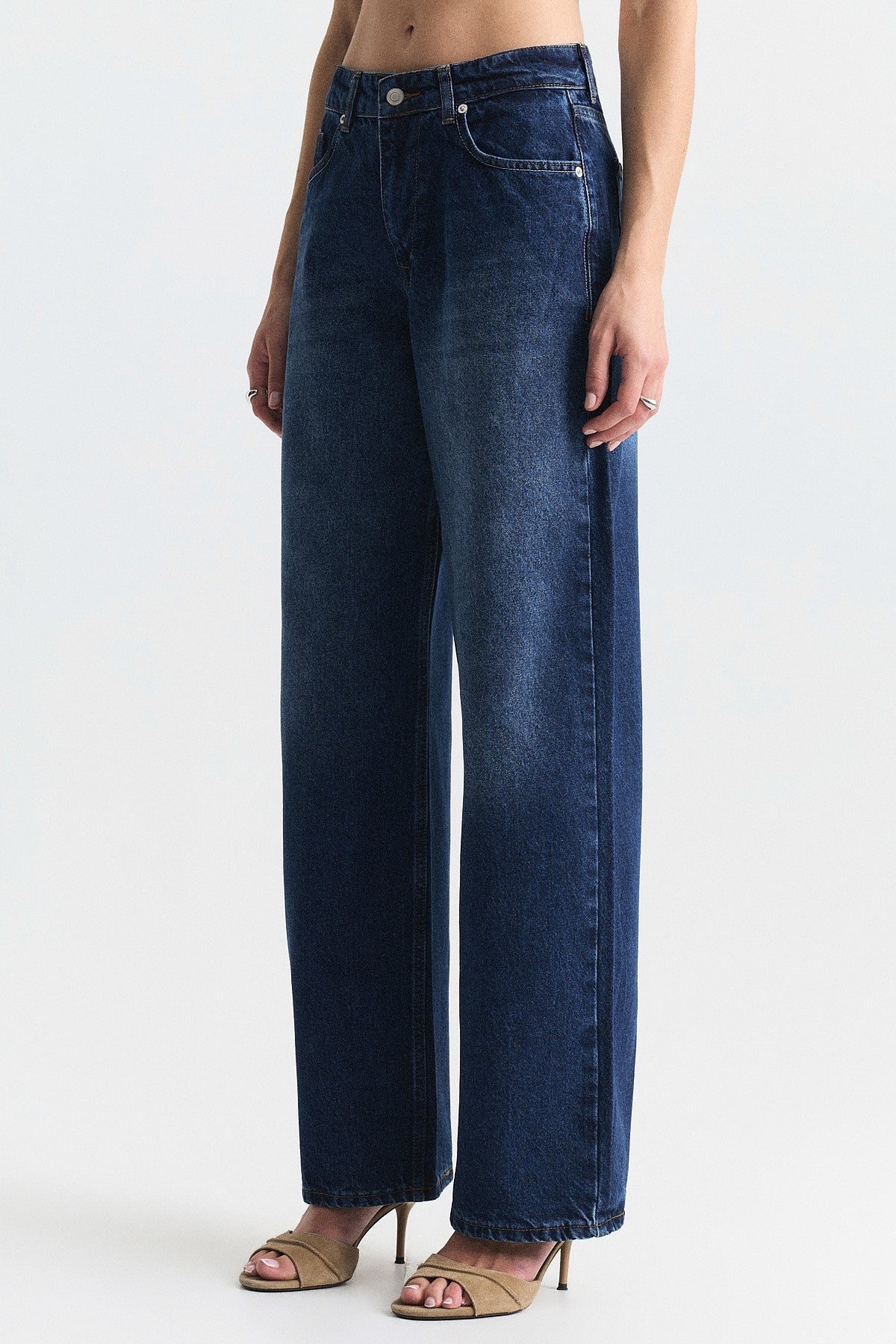 High-Waisted Wide-Leg Jeans