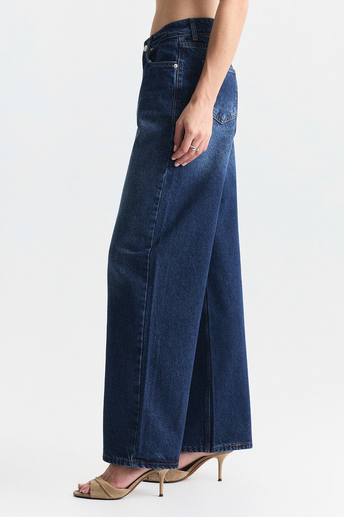 High-Waisted Wide-Leg Jeans