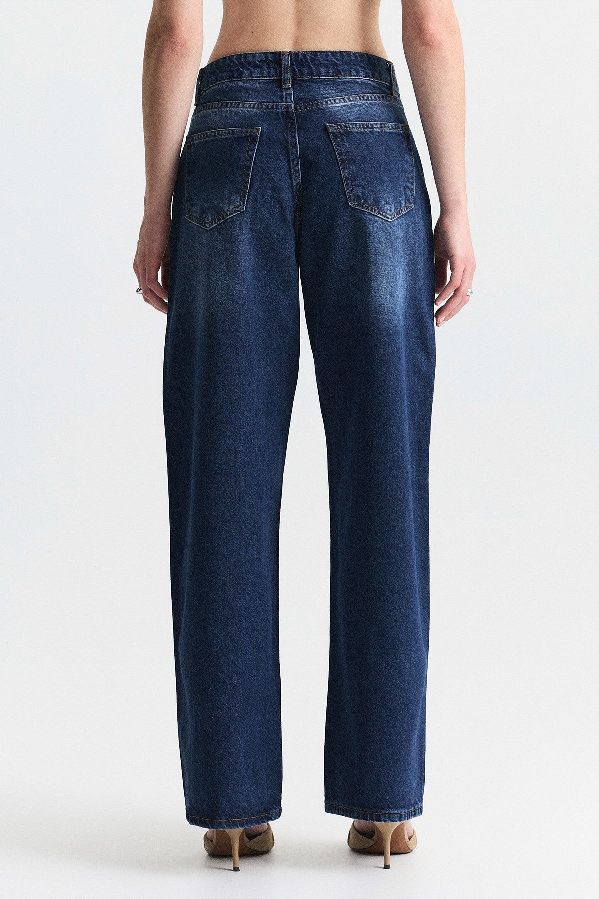 High-Waisted Wide-Leg Jeans