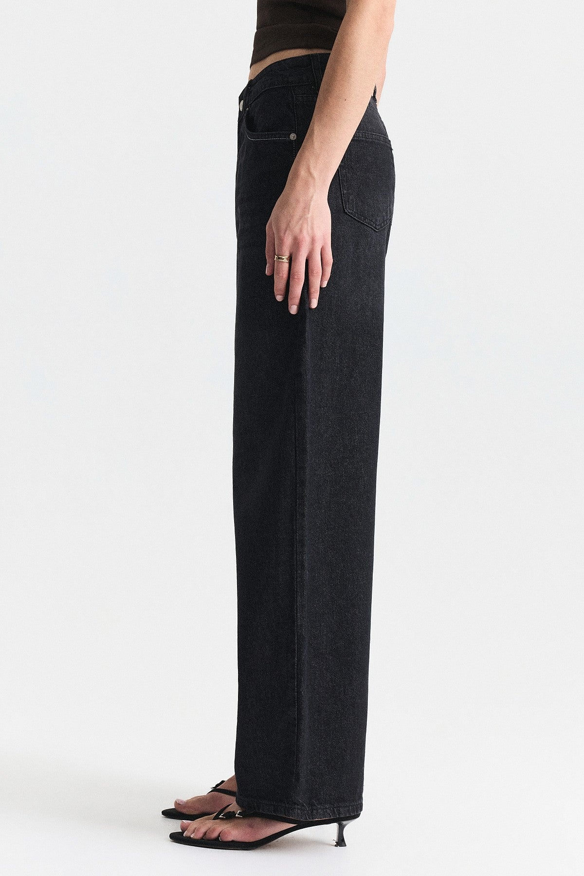 High-Waisted Wide-Leg Jeans