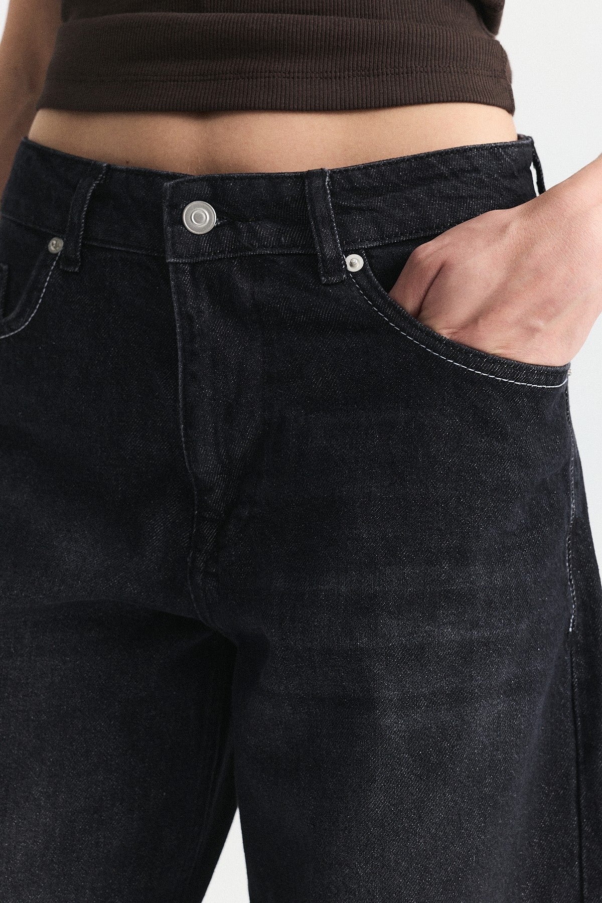 High-Waisted Wide-Leg Jeans