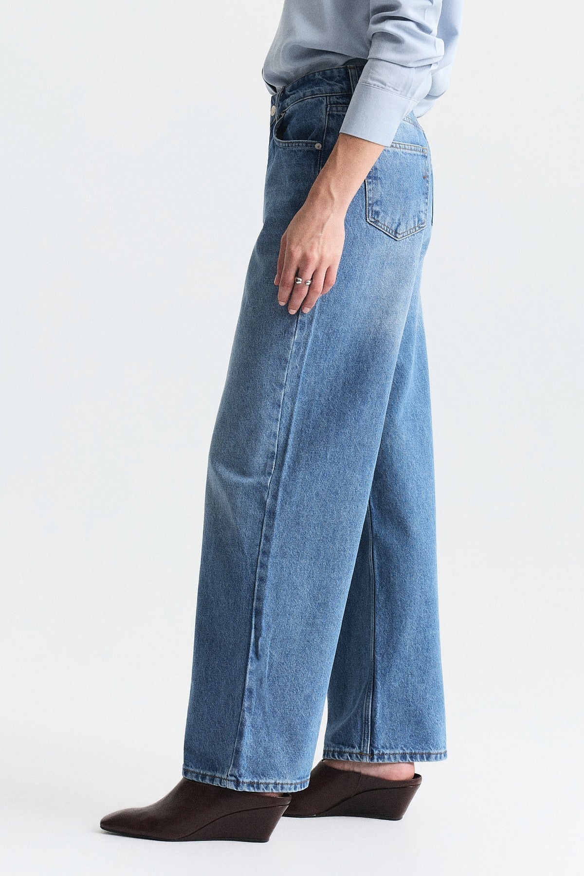 High-Waisted Wide-Leg Jeans