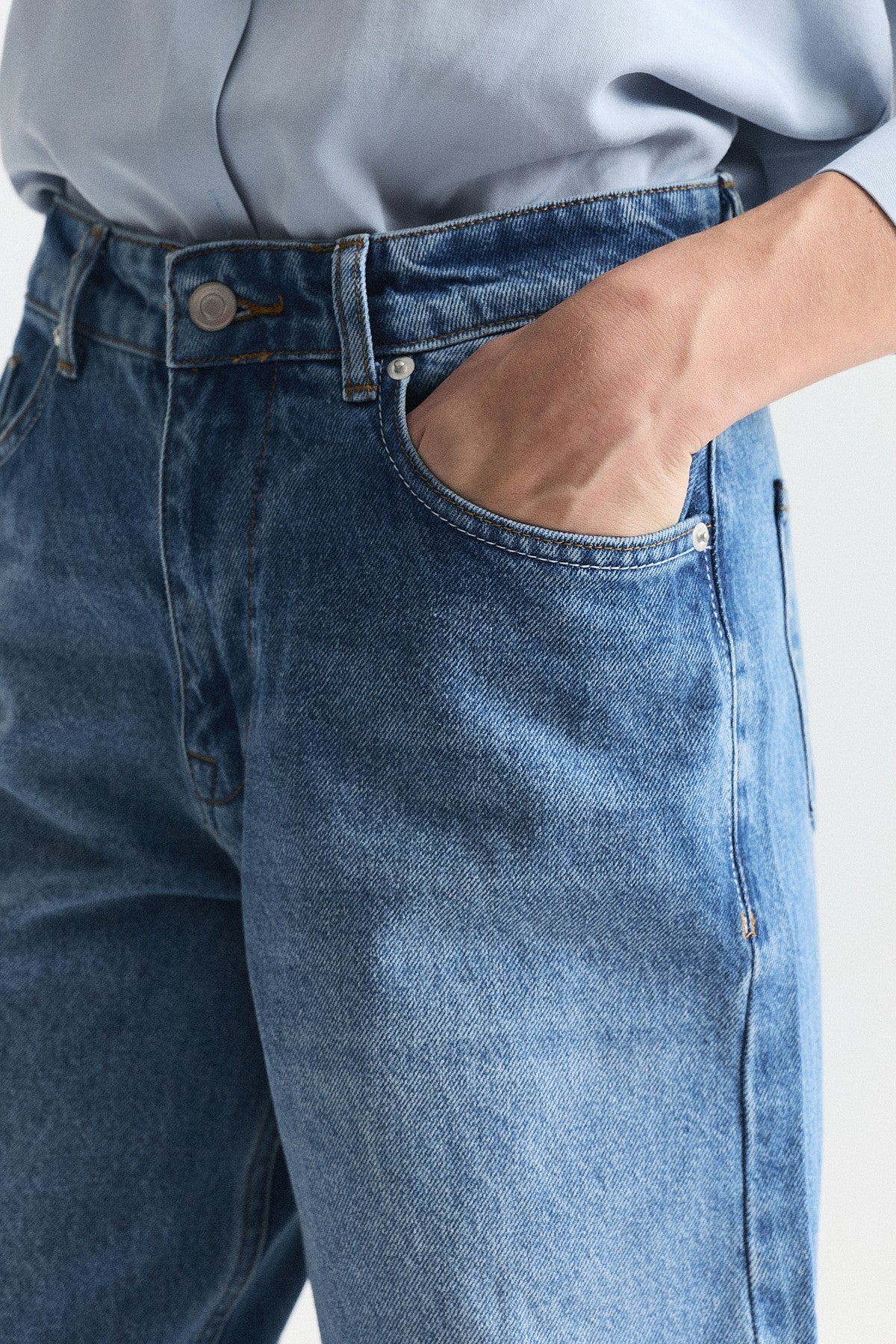 High-Waisted Wide-Leg Jeans