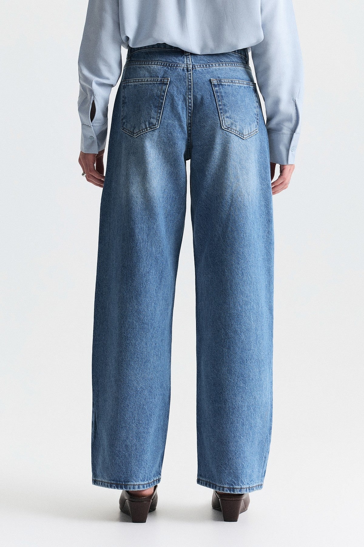 High-Waisted Wide-Leg Jeans