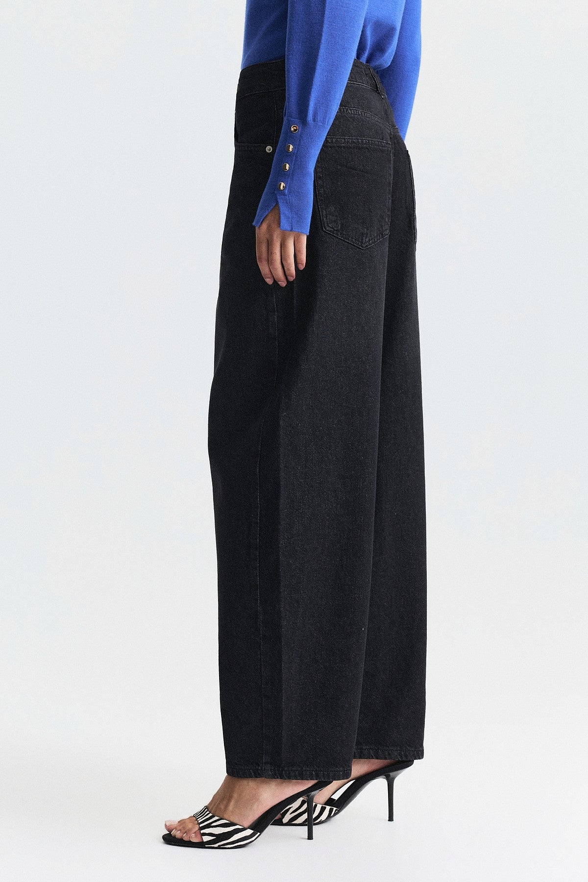 High-Waisted Flared Jeans