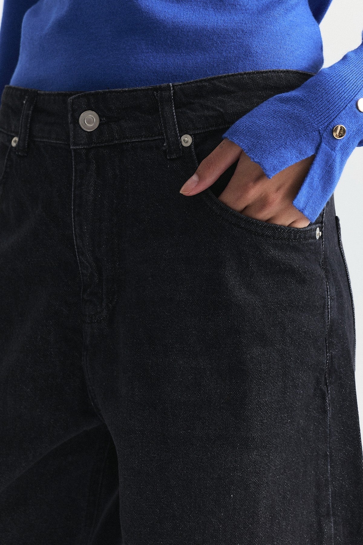 High-Waisted Flared Jeans