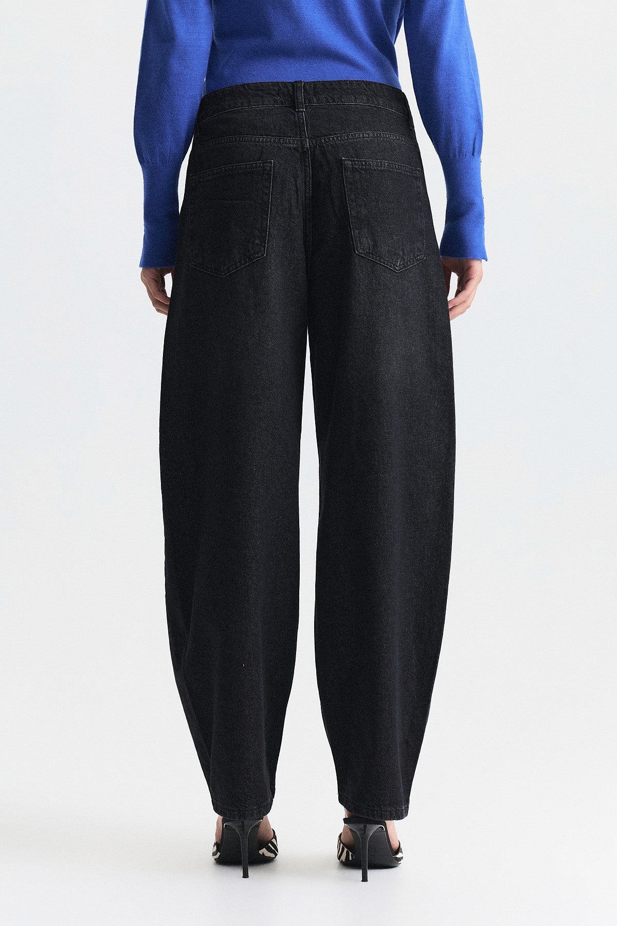 High-Waisted Flared Jeans