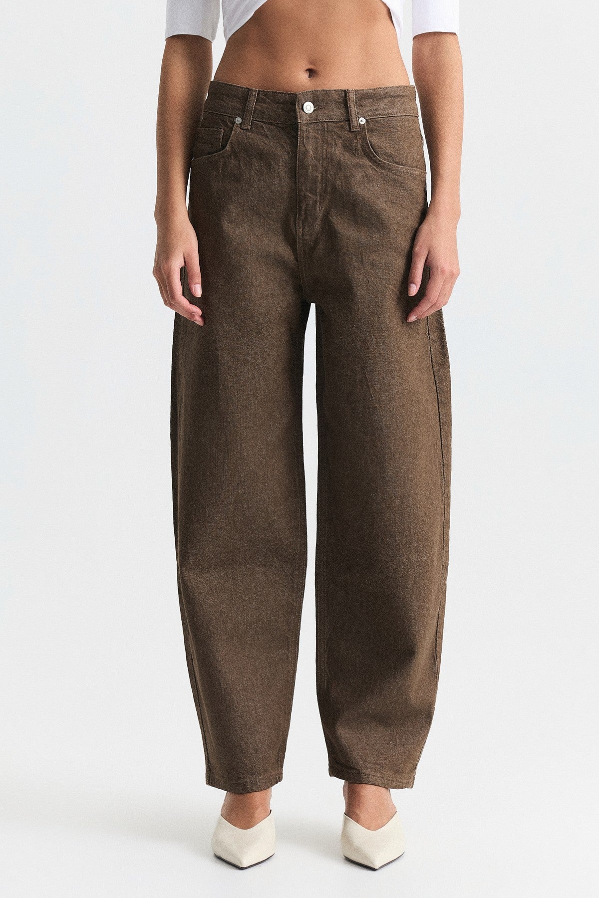 High-Waisted Flared Jeans