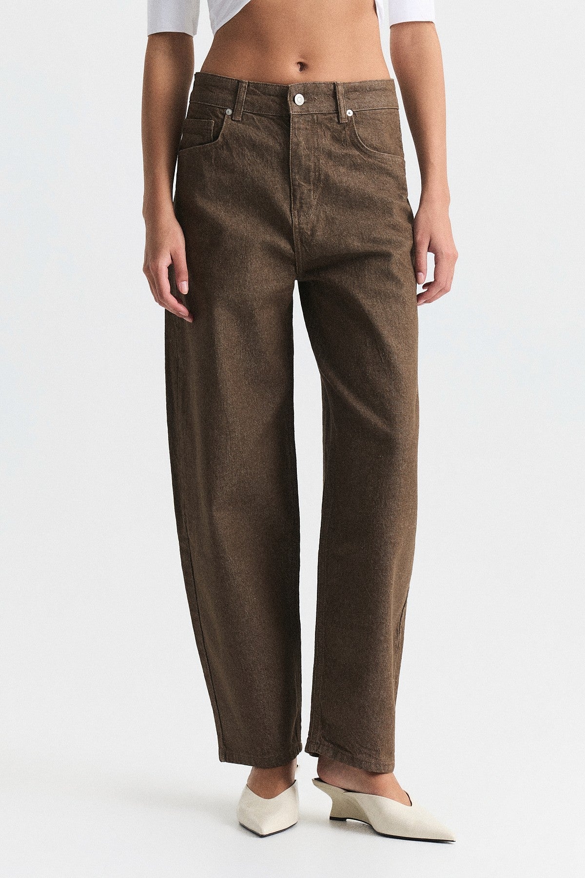 High-Waisted Flared Jeans