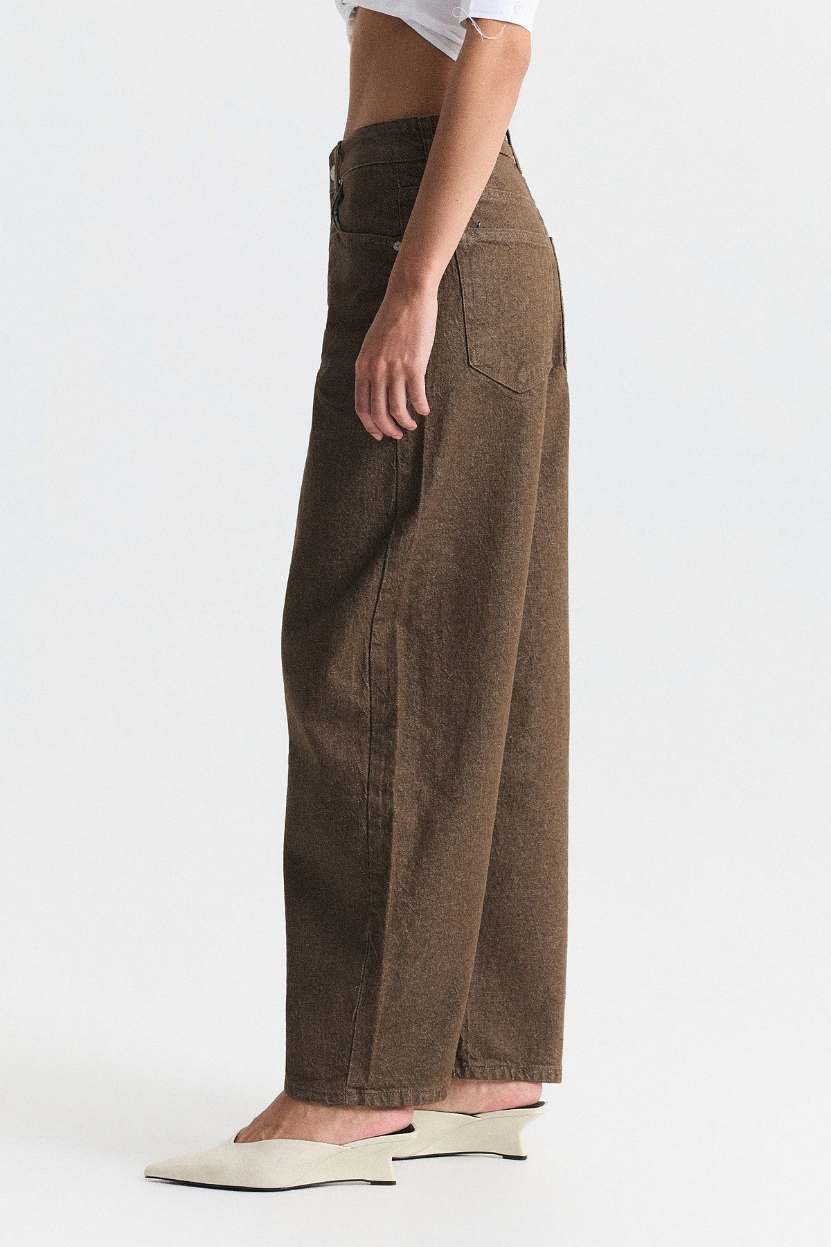 High-Waisted Flared Jeans