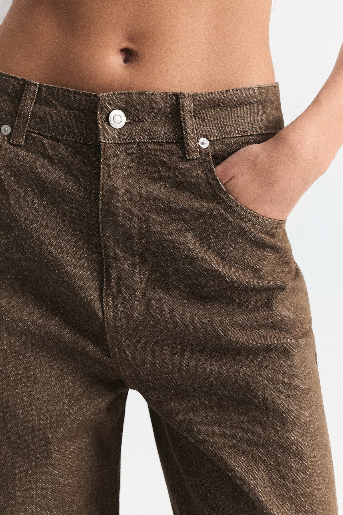 High-Waisted Flared Jeans