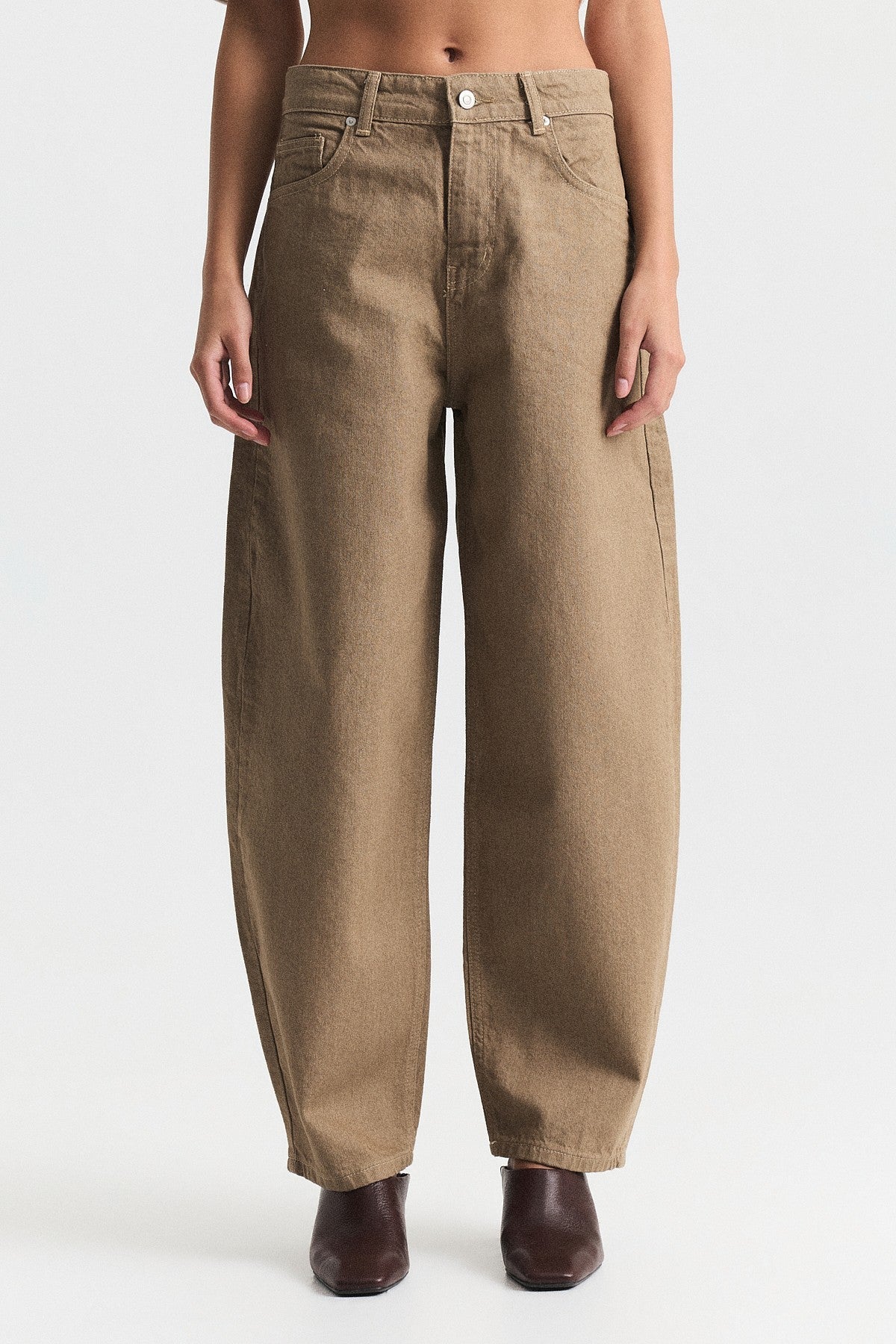 High-Waisted Flared Jeans