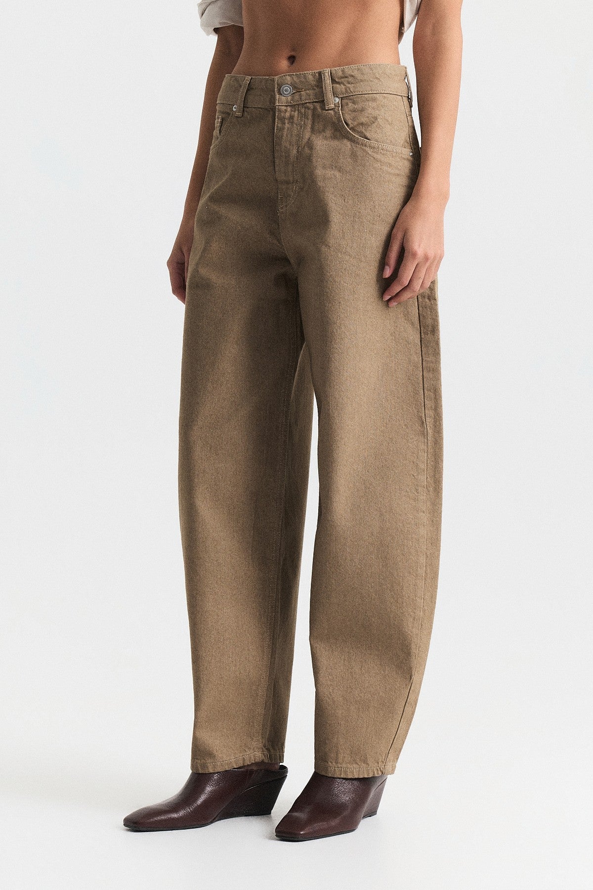 High-Waisted Flared Jeans