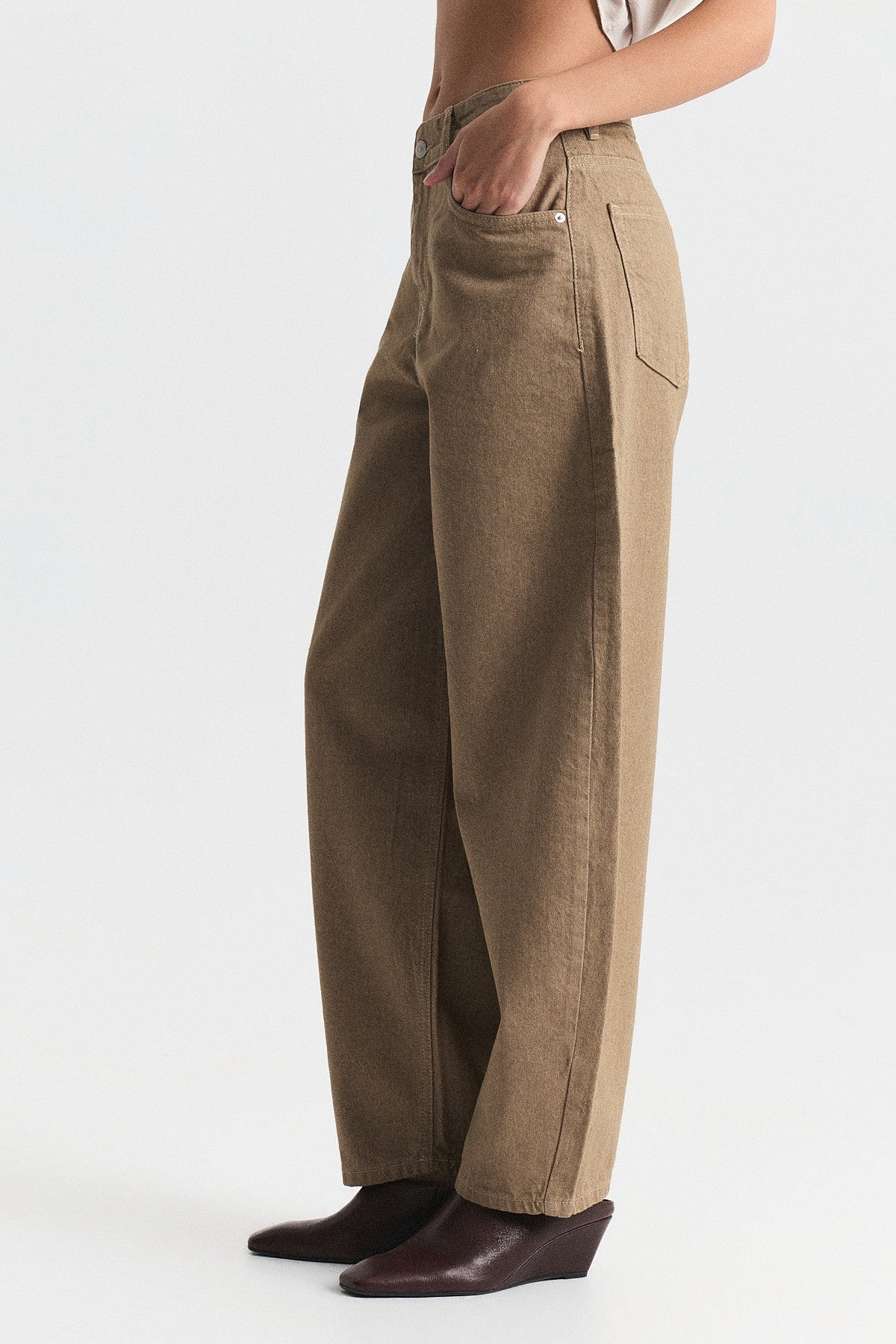 High-Waisted Flared Jeans