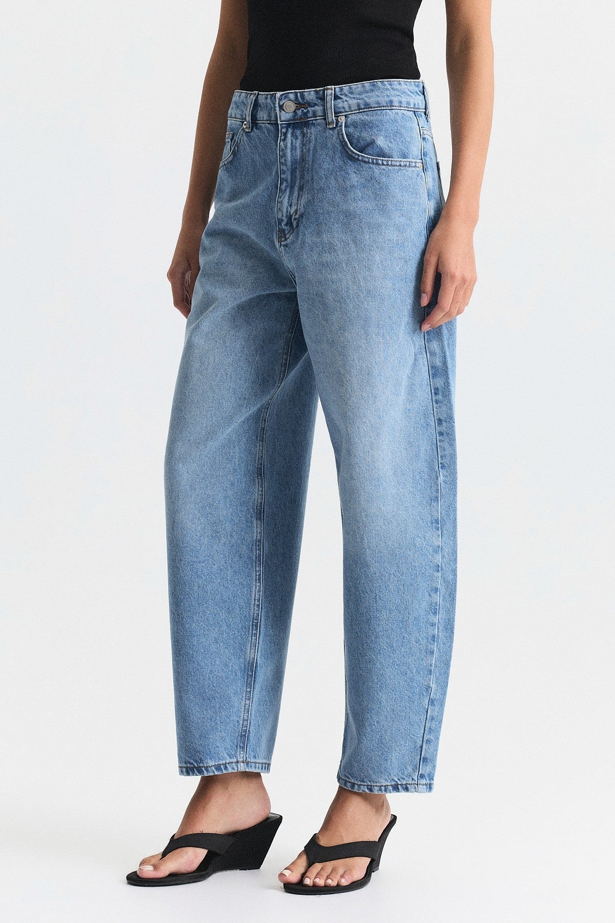 High-Waisted Flared Jeans