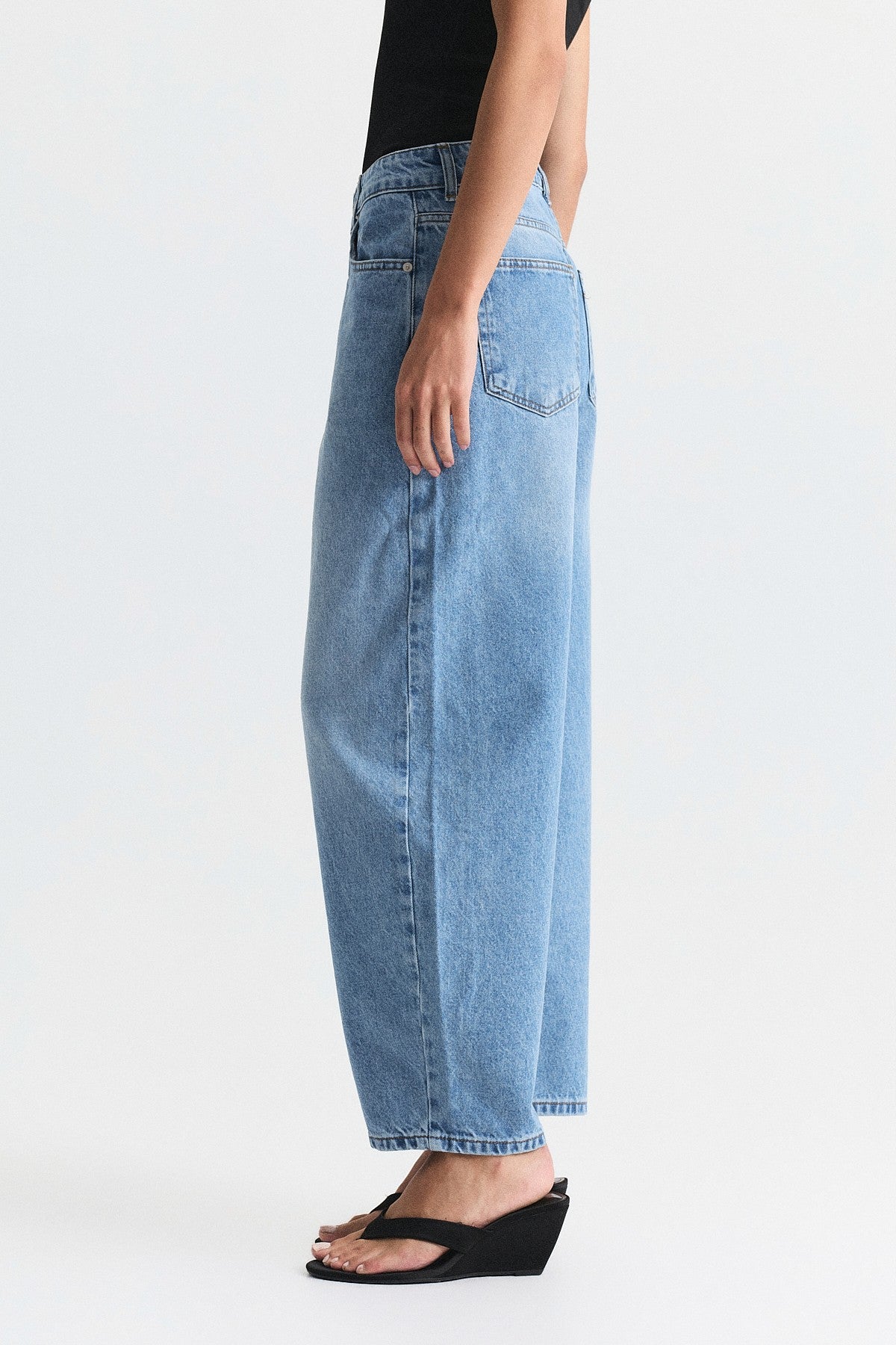 High-Waisted Flared Jeans