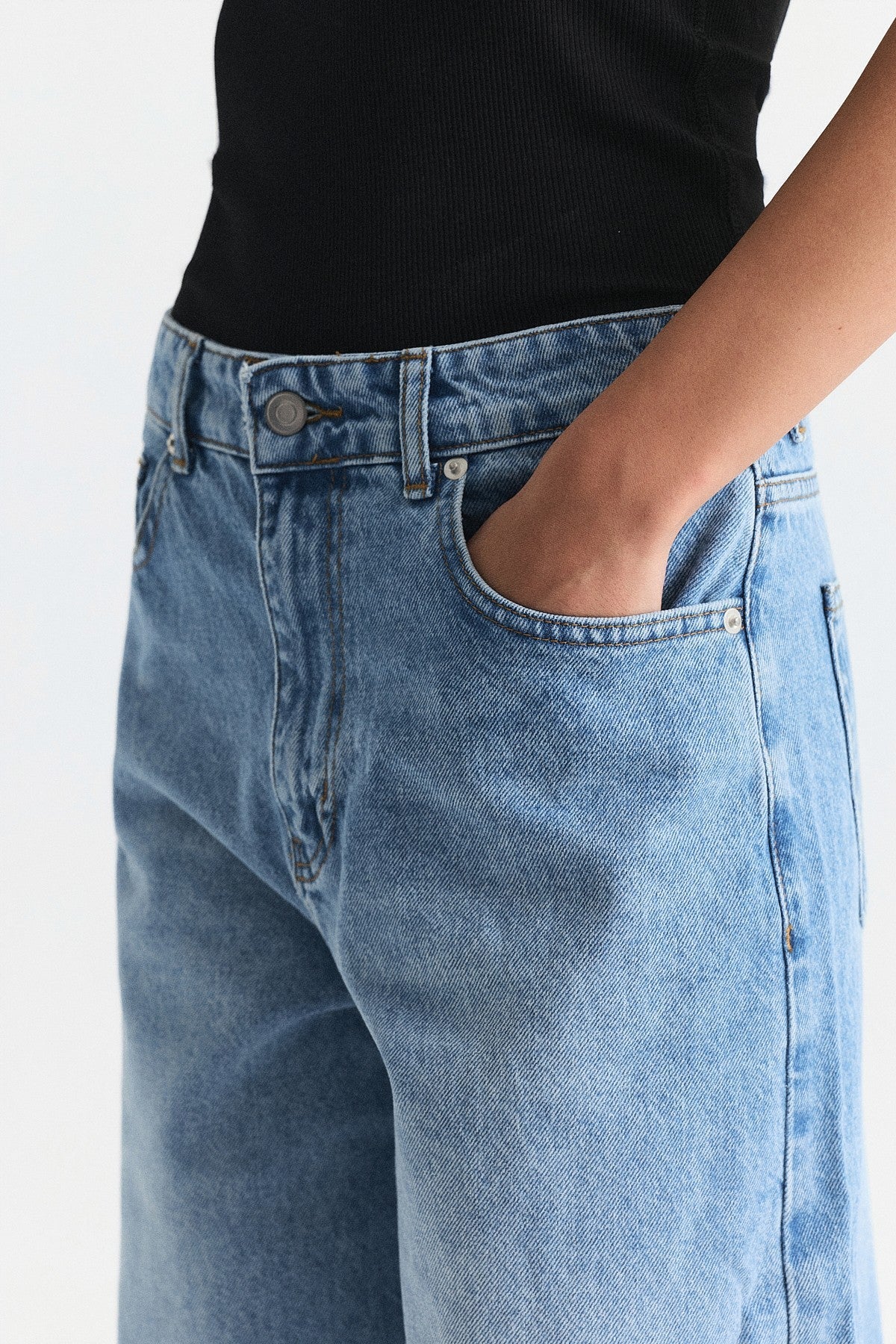 High-Waisted Flared Jeans
