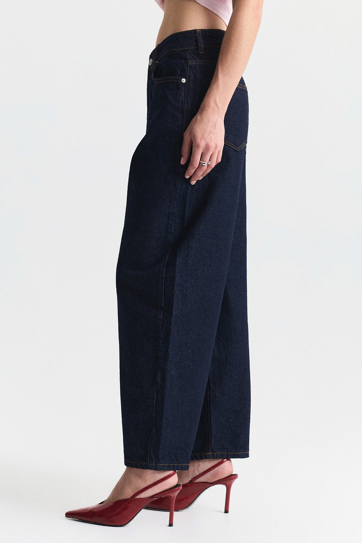 High-Waisted Flared Jeans