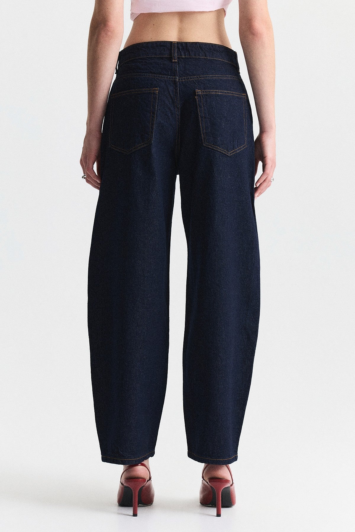 High-Waisted Flared Jeans
