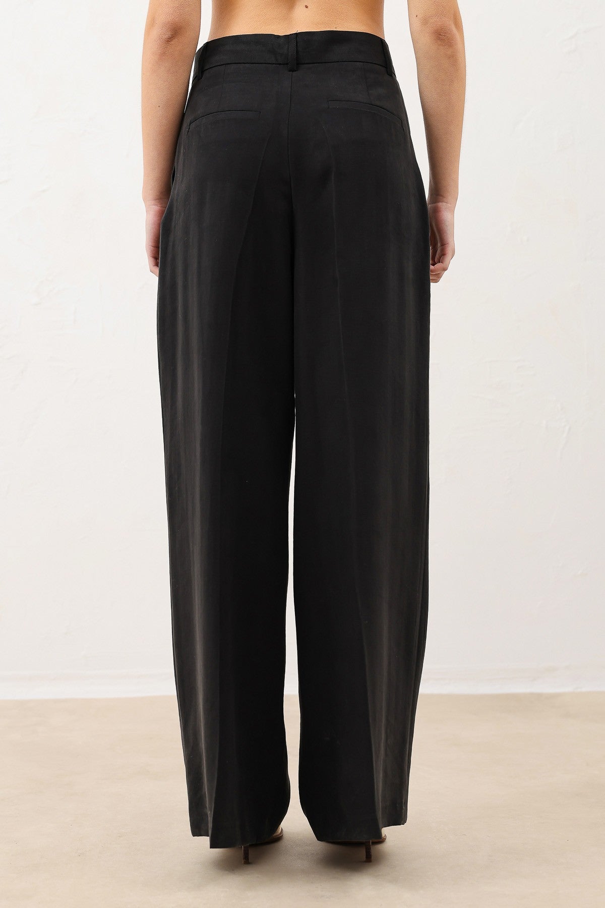 Pleated Palazzo Women's Pants