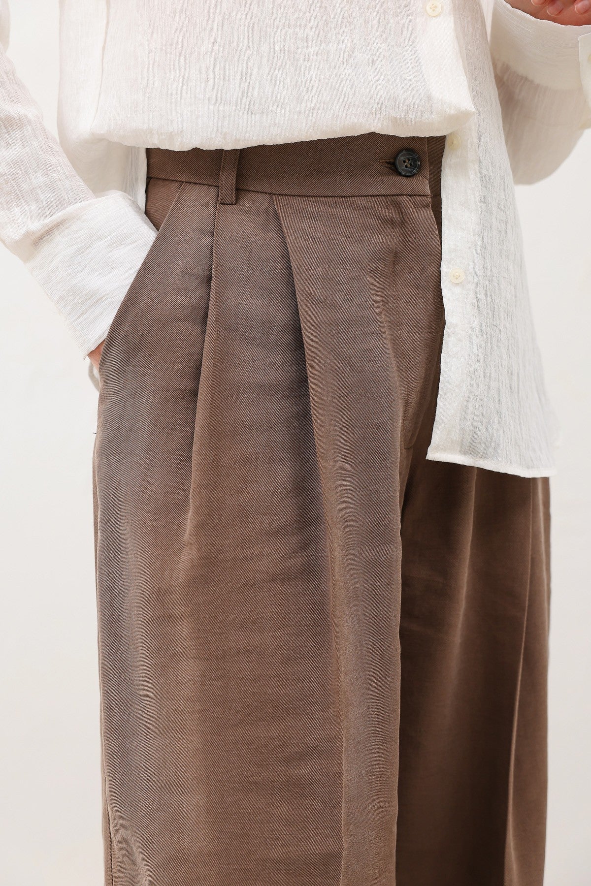 Pleated Palazzo Women's Pants