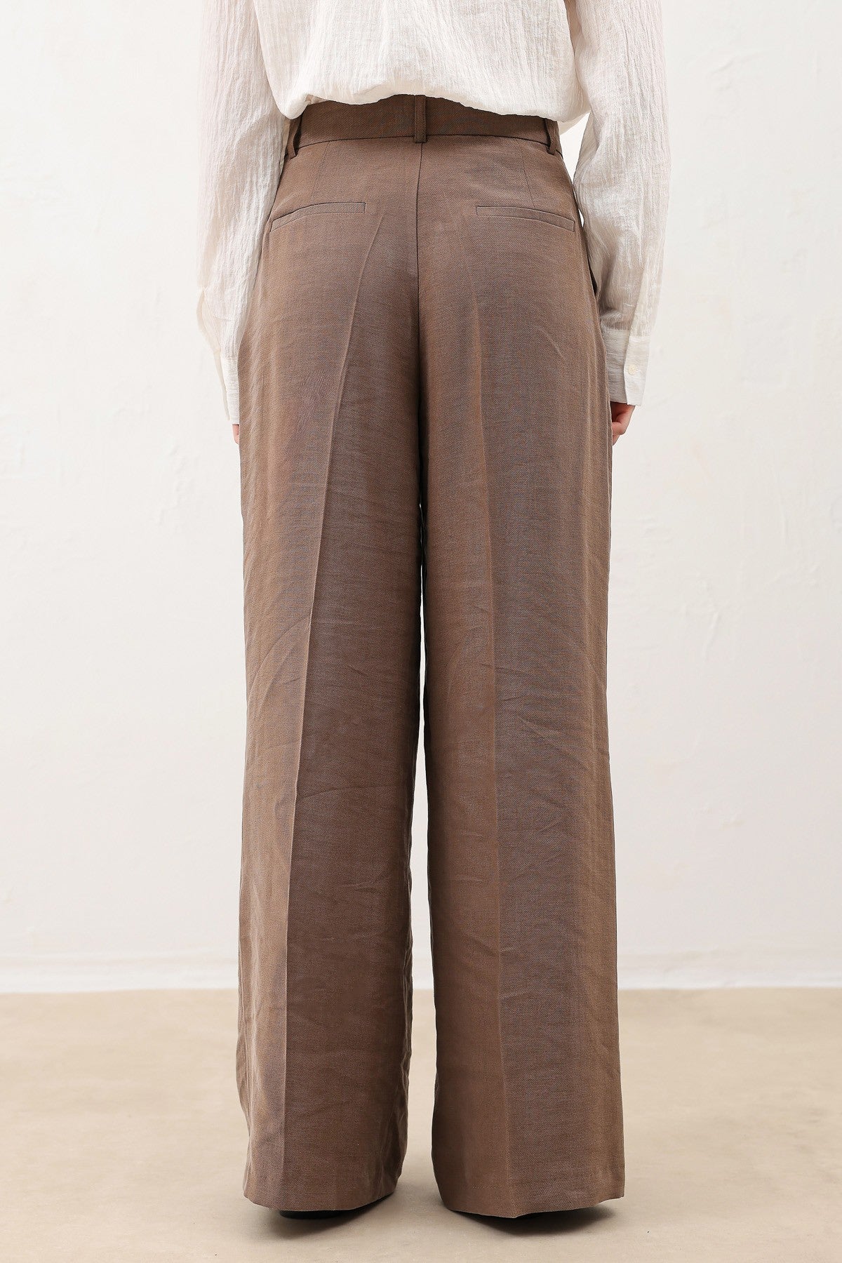 Pleated Palazzo Women's Pants