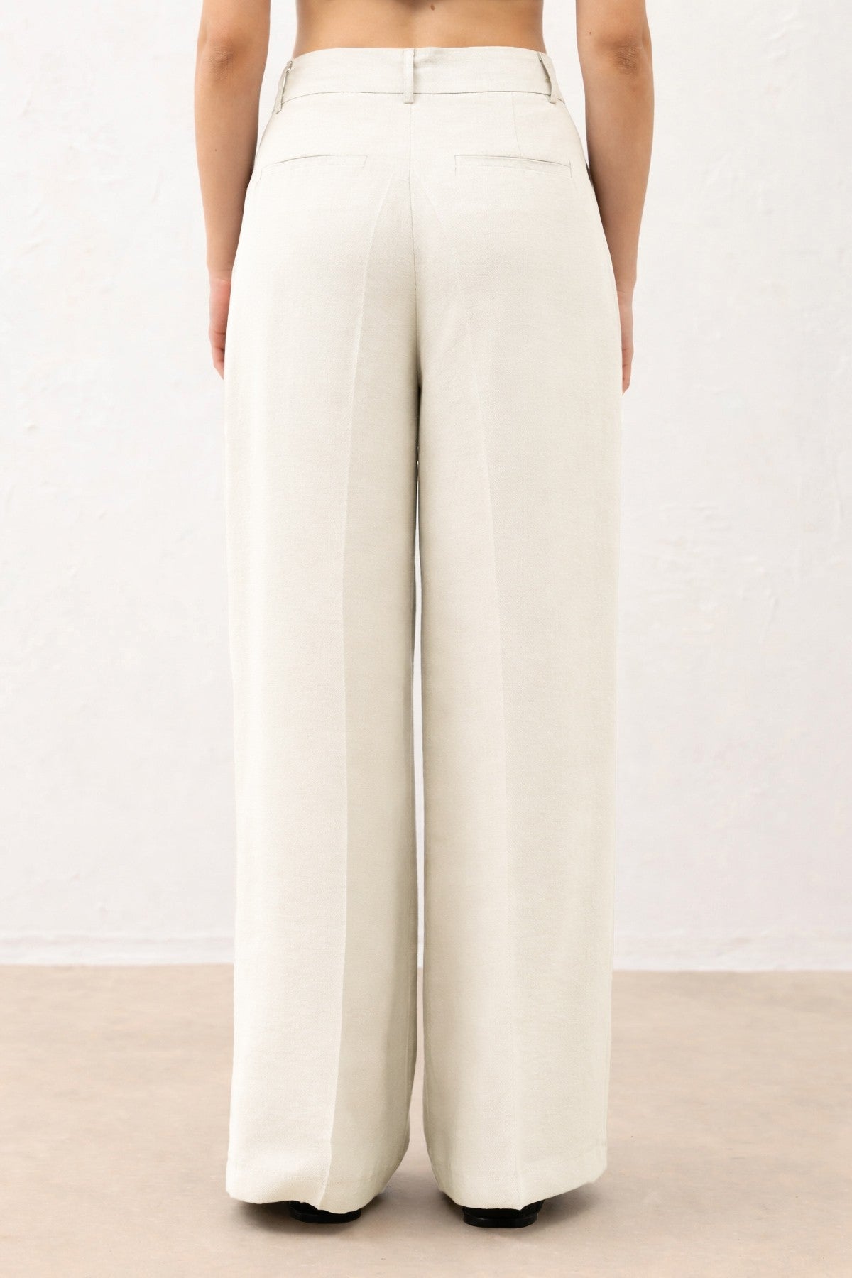 Pleated Palazzo Women's Pants