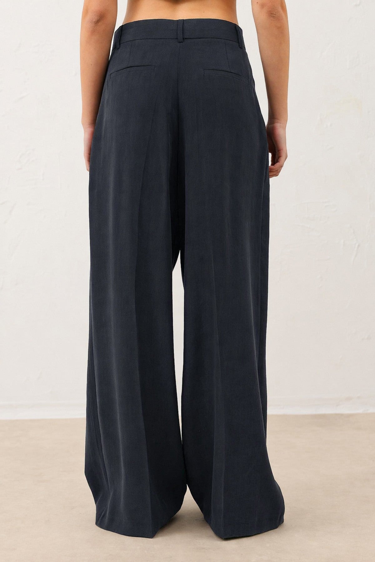 Pleated Palazzo Women's Pants