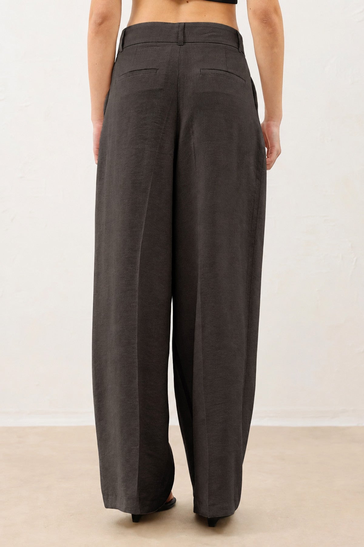 Pleated Palazzo Women's Pants