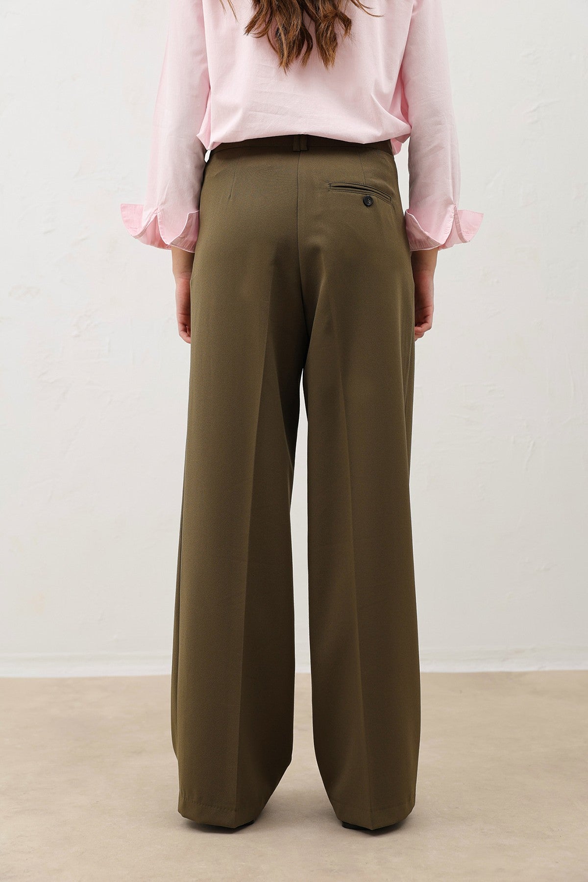 Antioch Pens Women's Wide-Leg Pants with Detailed Design