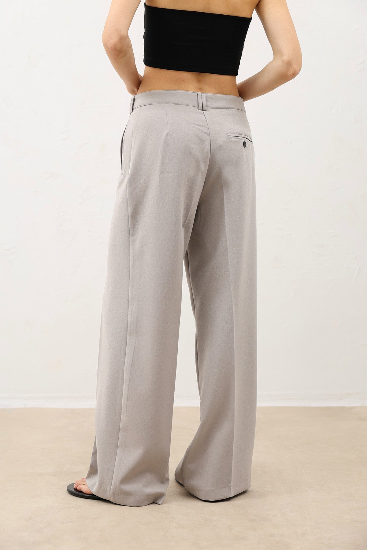 Antioch Pens Women's Wide-Leg Pants with Detailed Design