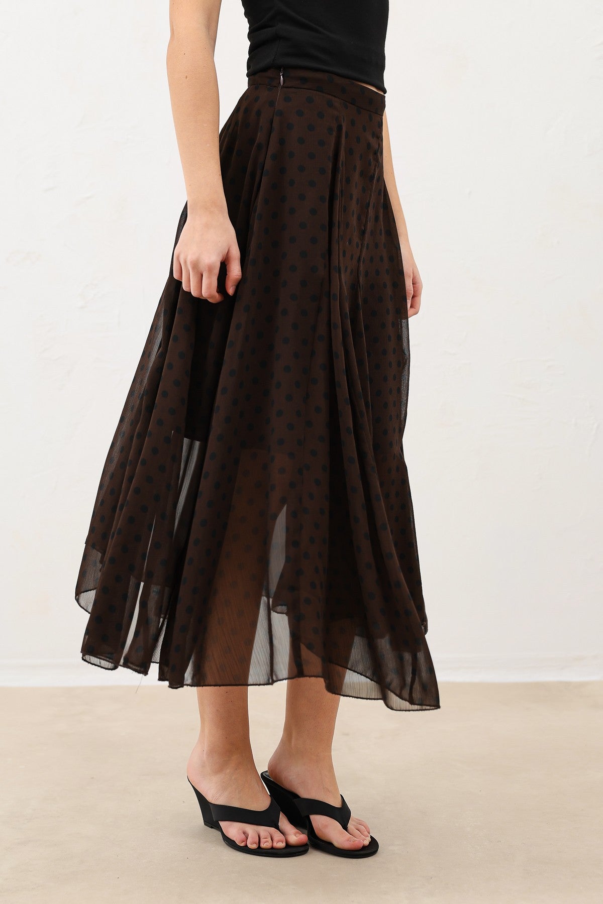 Antioch Polka-Dot Women's Midi Skirt