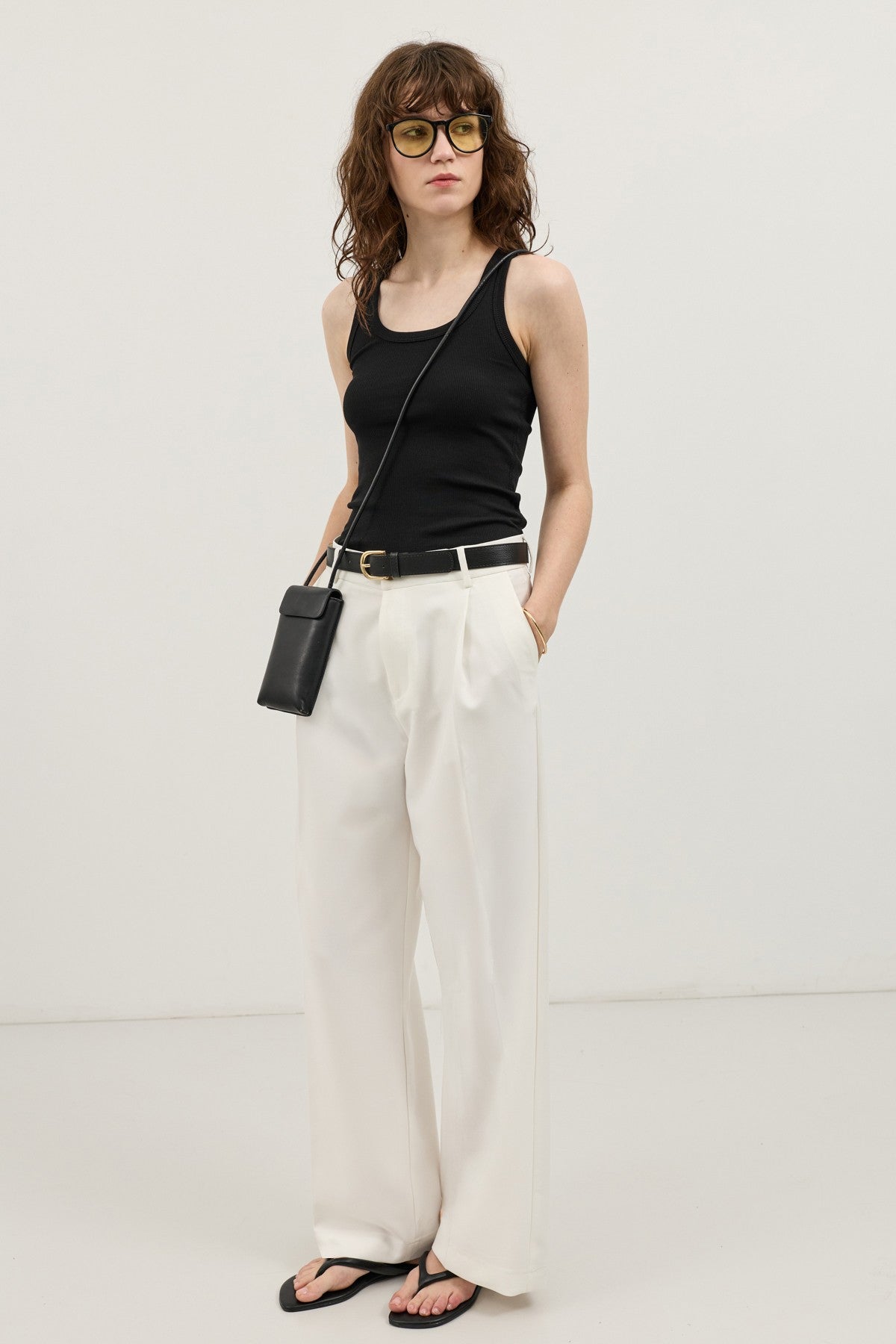 Antioch Wide-Leg Pleated Pants