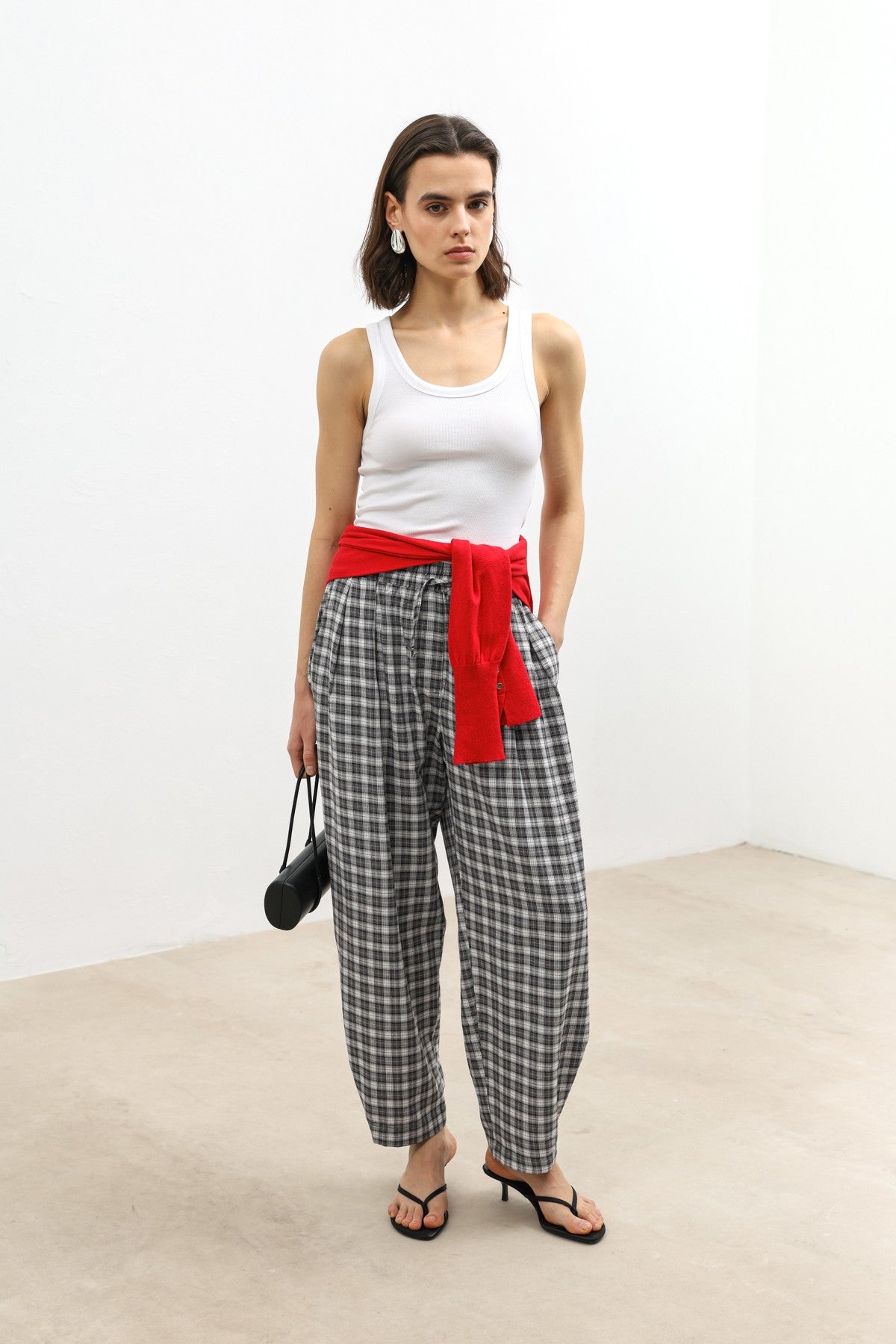 Antioch Adjustable-Cuff Checkered Women's Pants