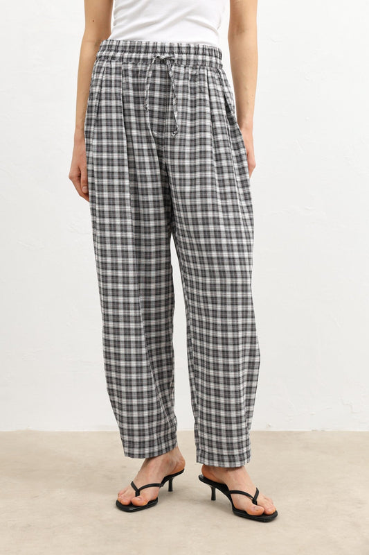 Antioch Adjustable-Cuff Checkered Women's Pants