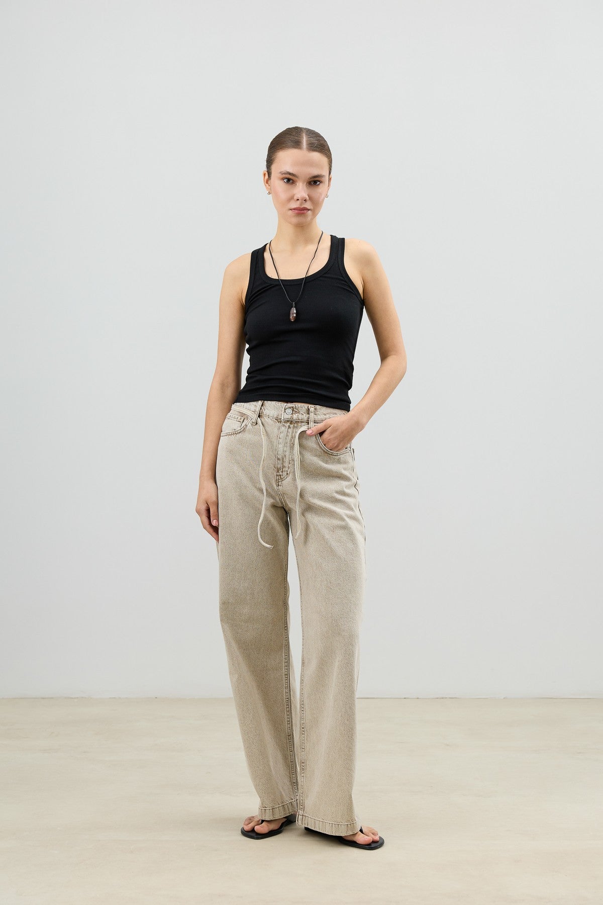 Antioch Tied-Waist Wide-Leg Women's Jeans
