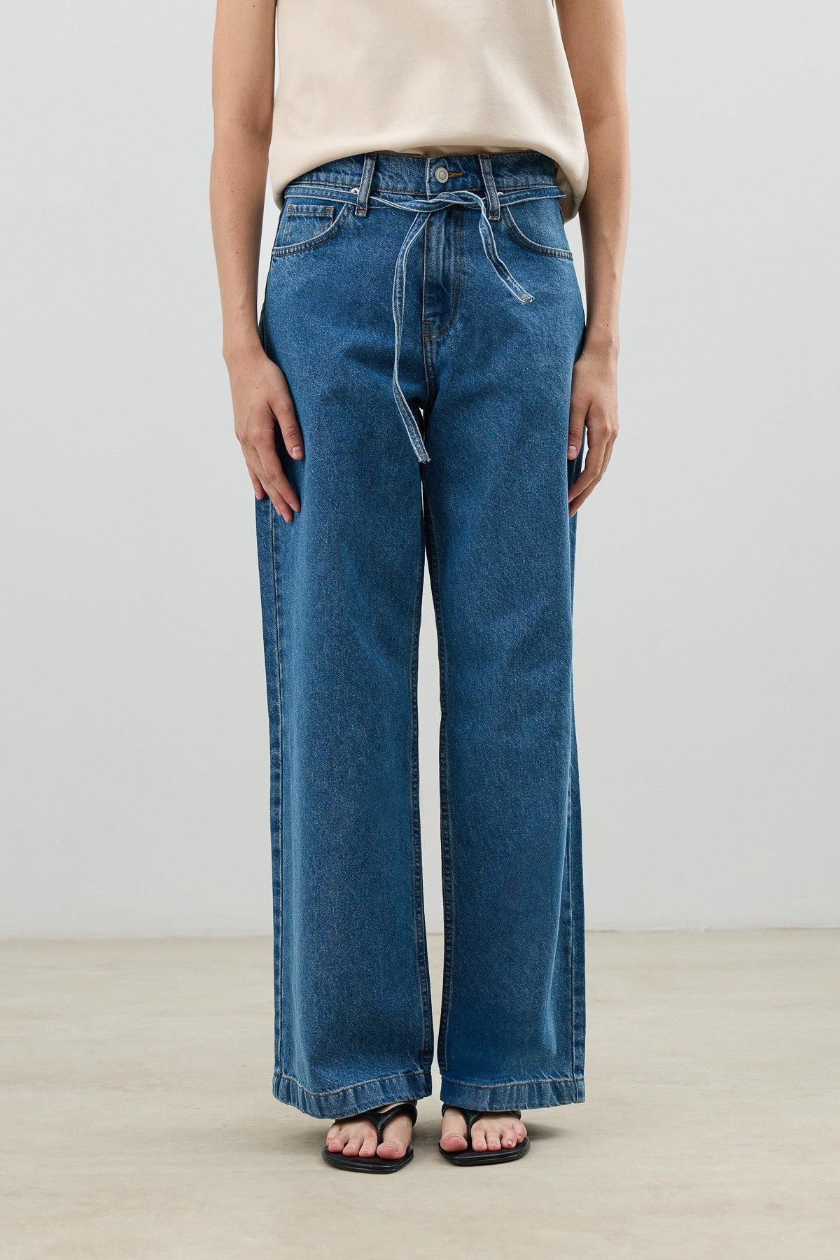 Antioch Tied-Waist Wide-Leg Women's Jeans