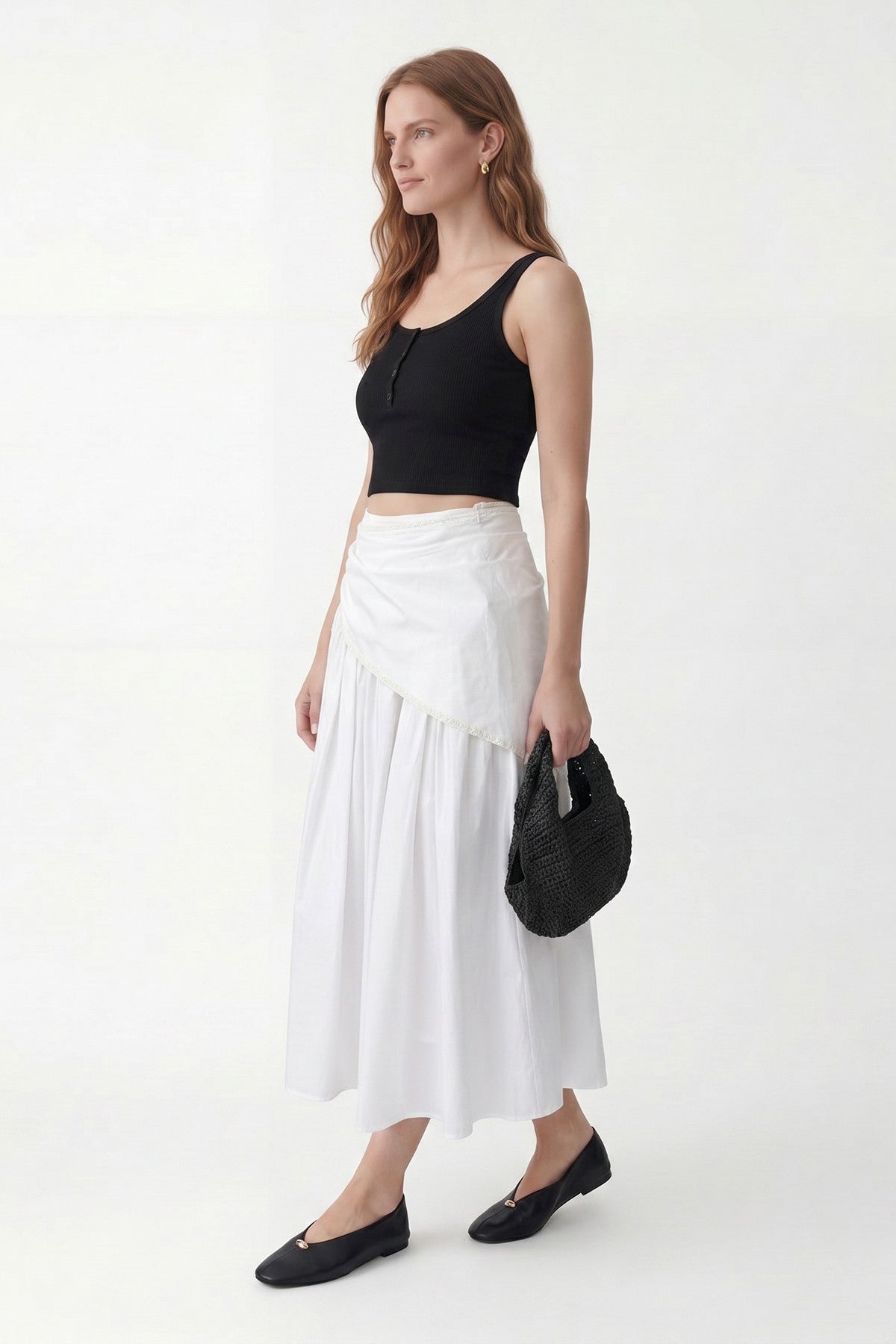 Antioch Handkerchief-Print Women's Midi Skirt
