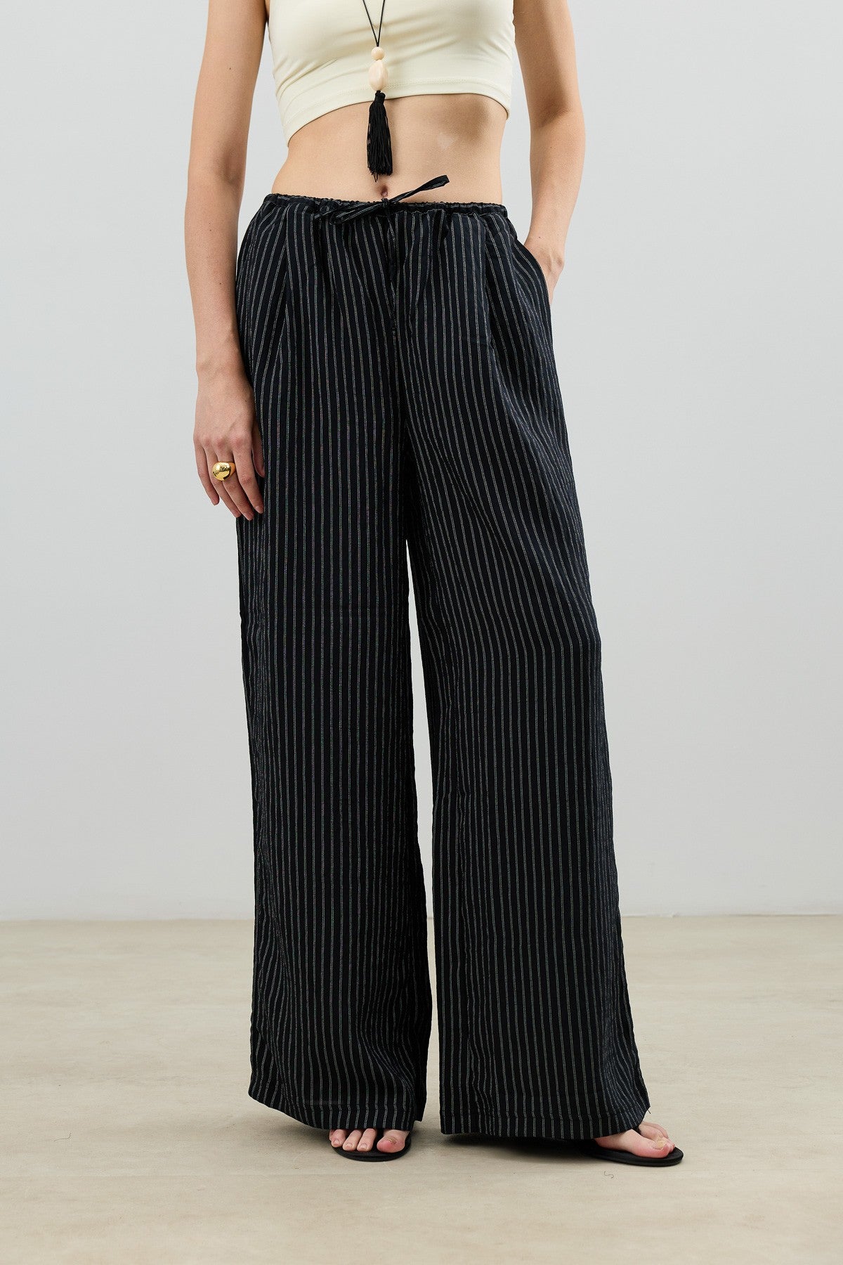 Antioch Women's Striped Pants with Modal Blend