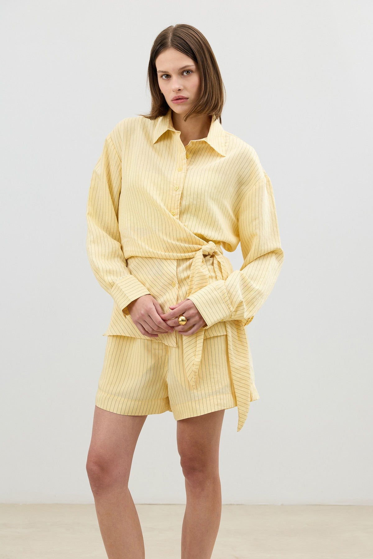 Antioch Women's Striped Shorts with a Modal Blend and Elastic Waistband