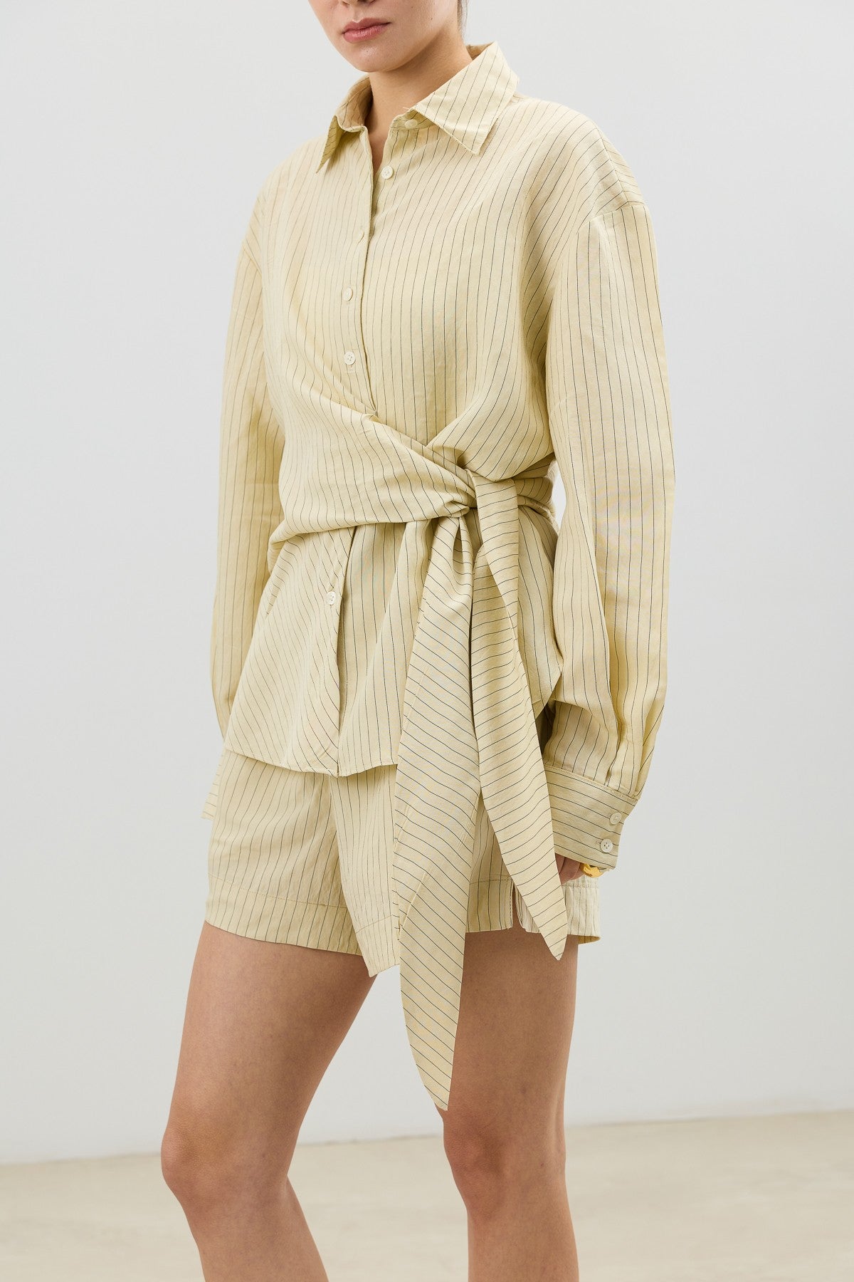 Antioch Women's Striped Shorts with a Modal Blend and Elastic Waistband
