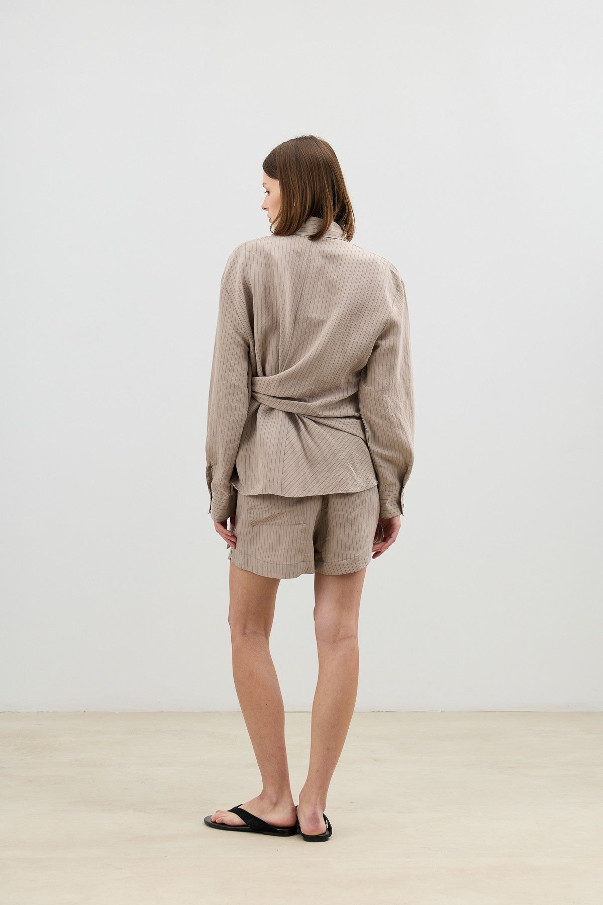 Antioch Women's Striped Shorts with a Modal Blend and Elastic Waistband