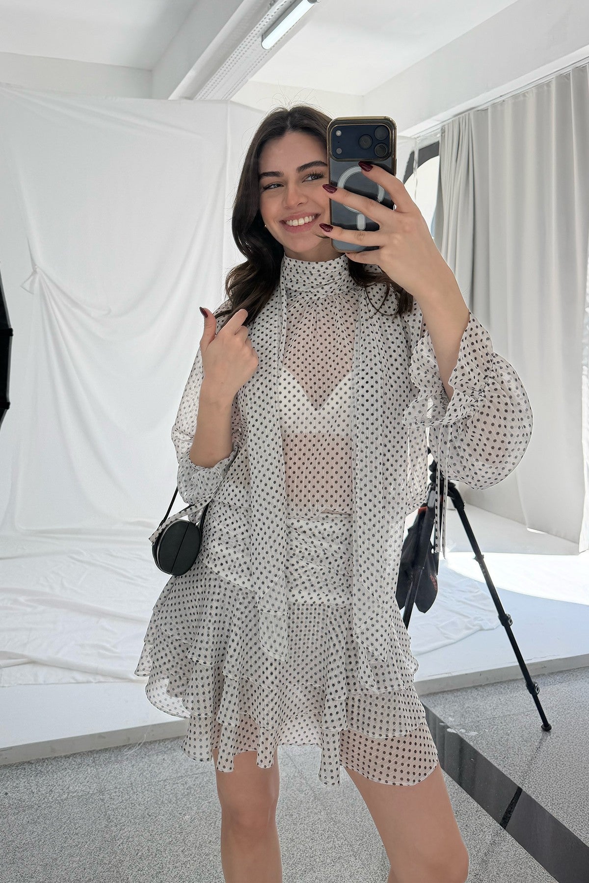Antioch Polka-Dot Print Women's Mini Skirt